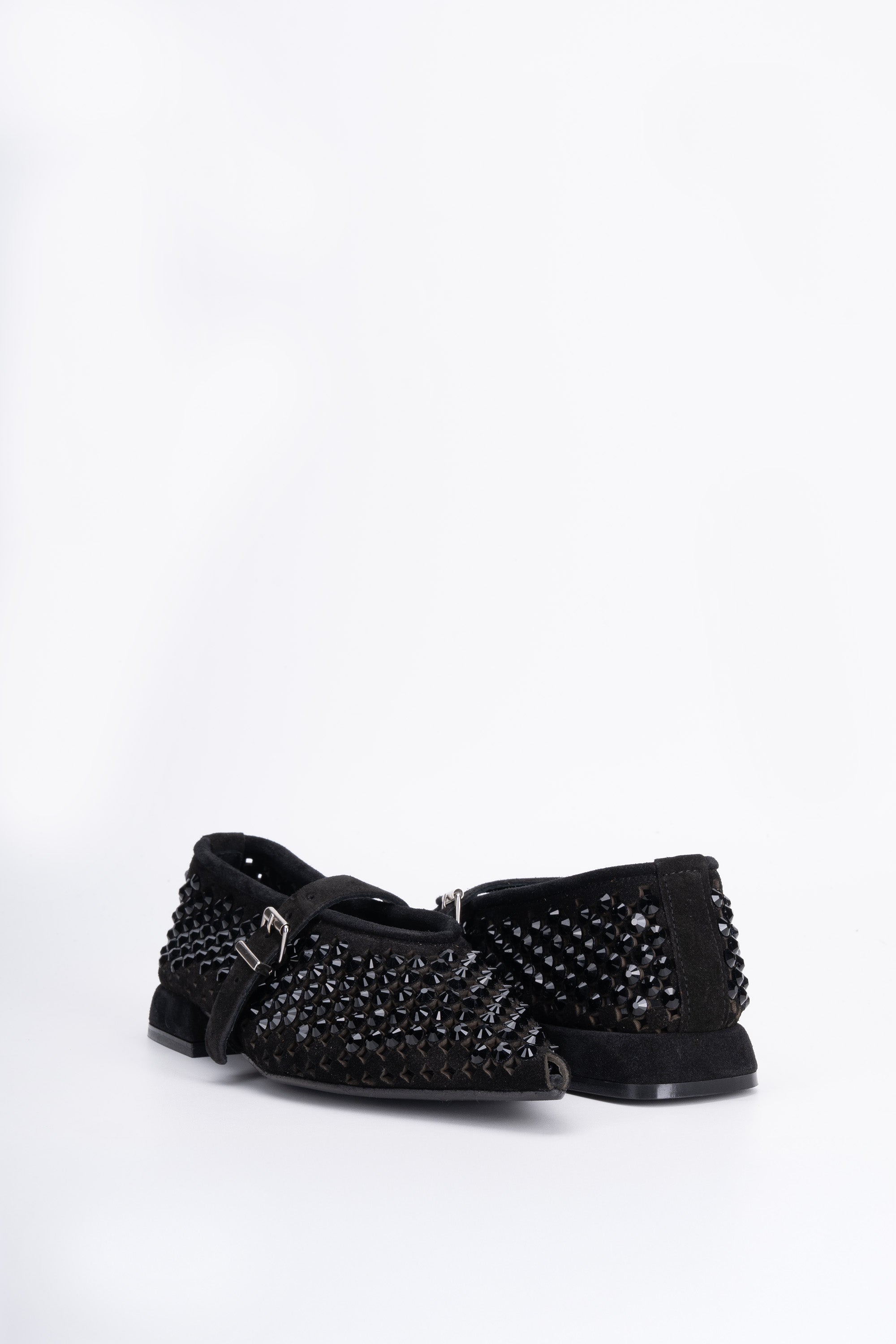 Ballerina Jolie aus Veloursleder mit Strass