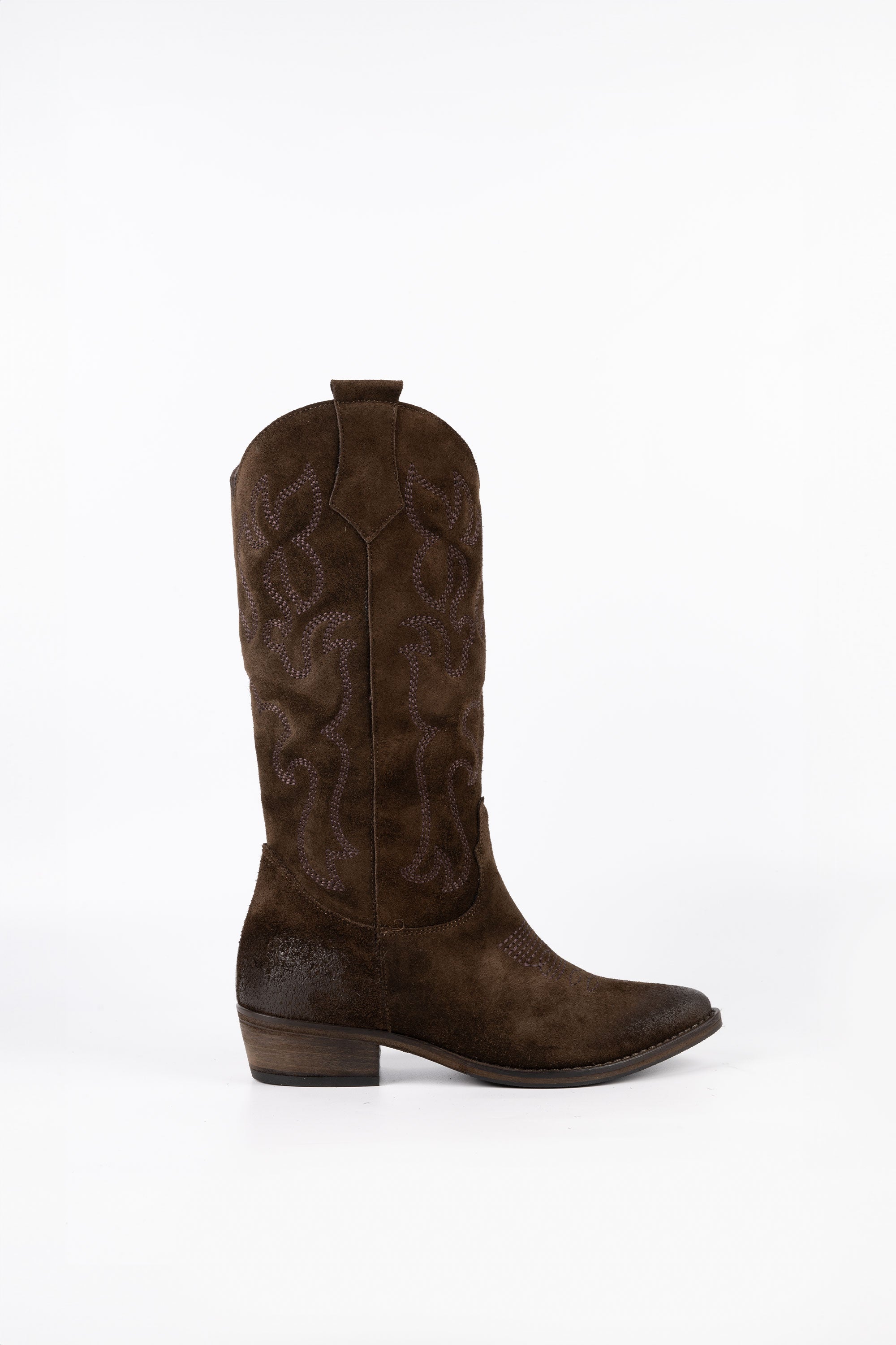 Stivali Texani in Camoscio Charlotte