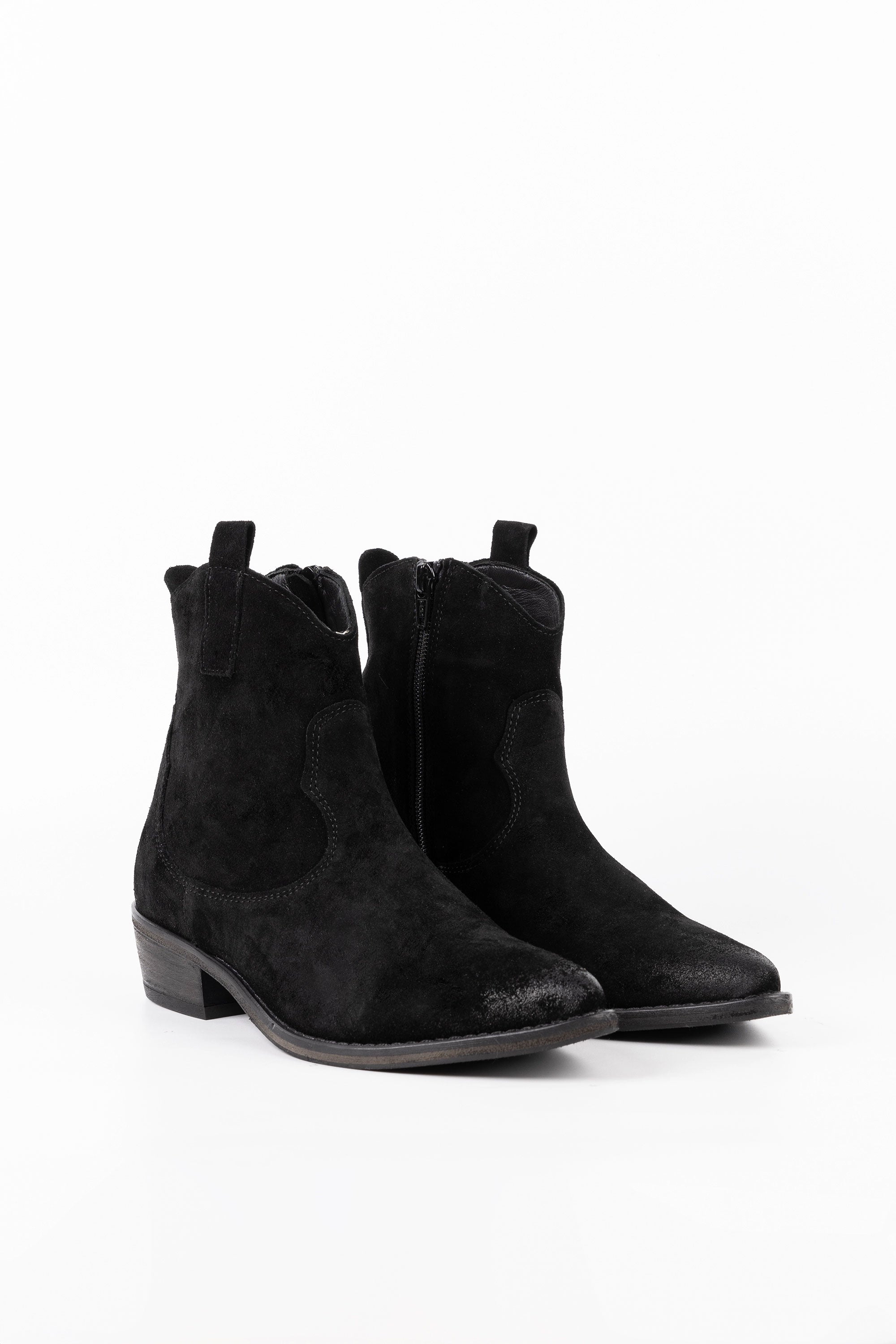 Stivaletti Texani in Camoscio Hannah