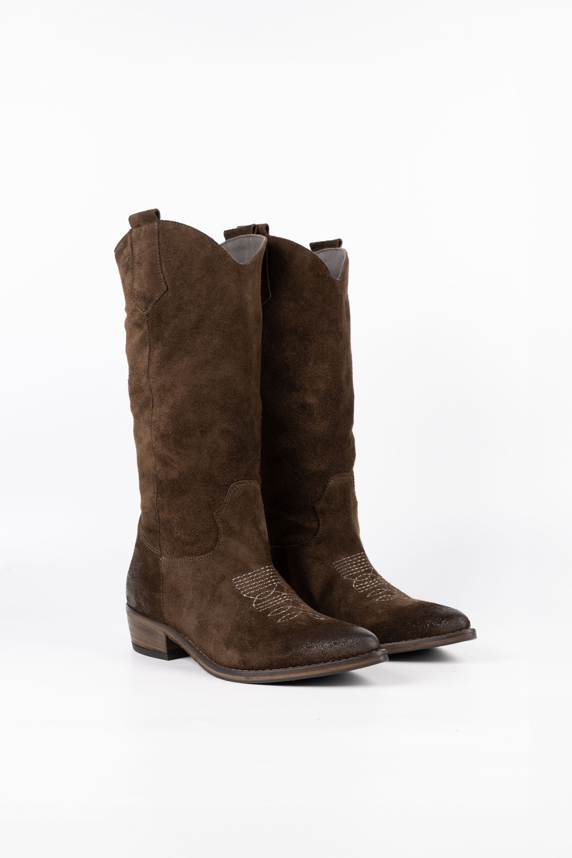 Stivali Texani in Camoscio Victoria