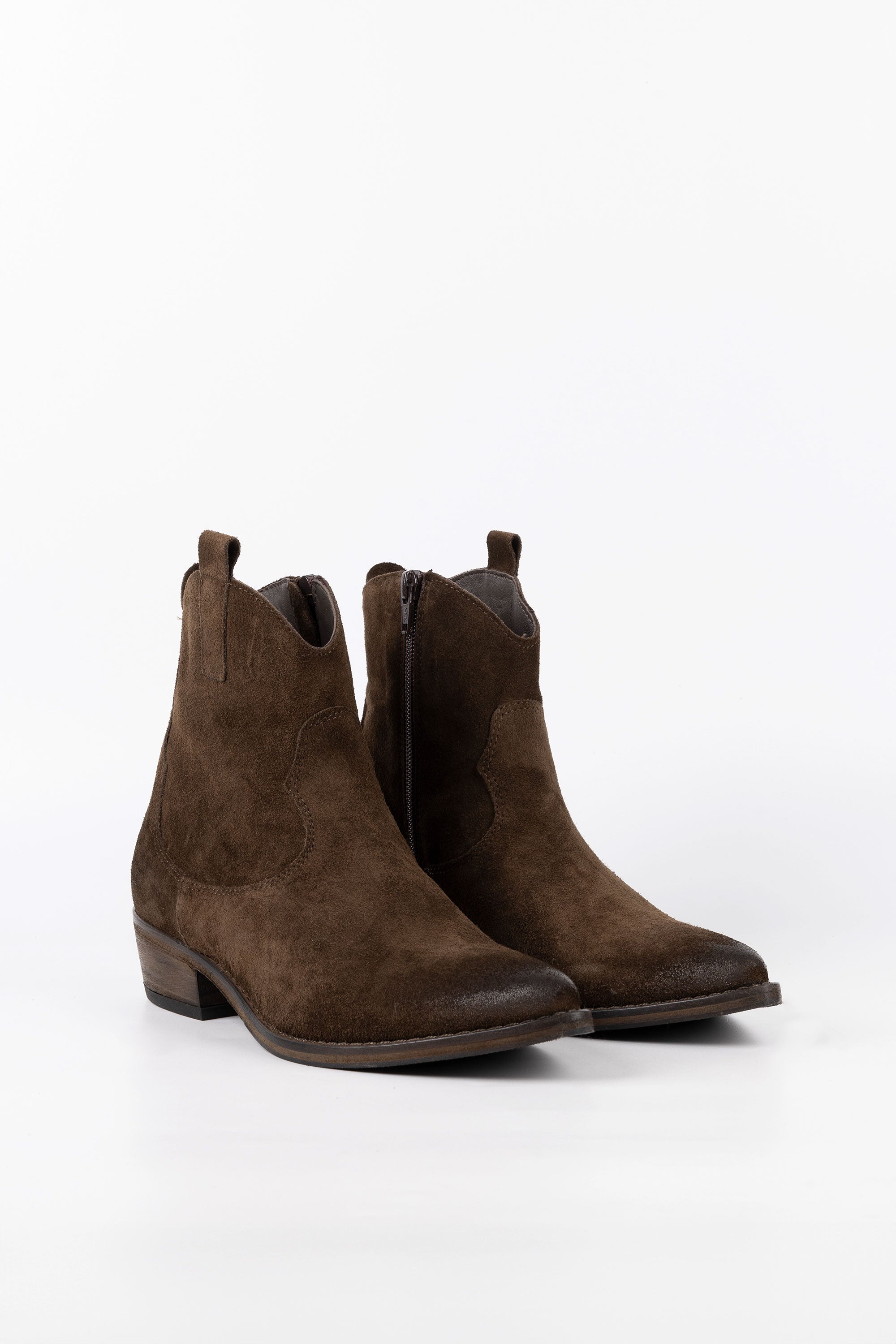 Stivaletti Texani in Camoscio Hannah