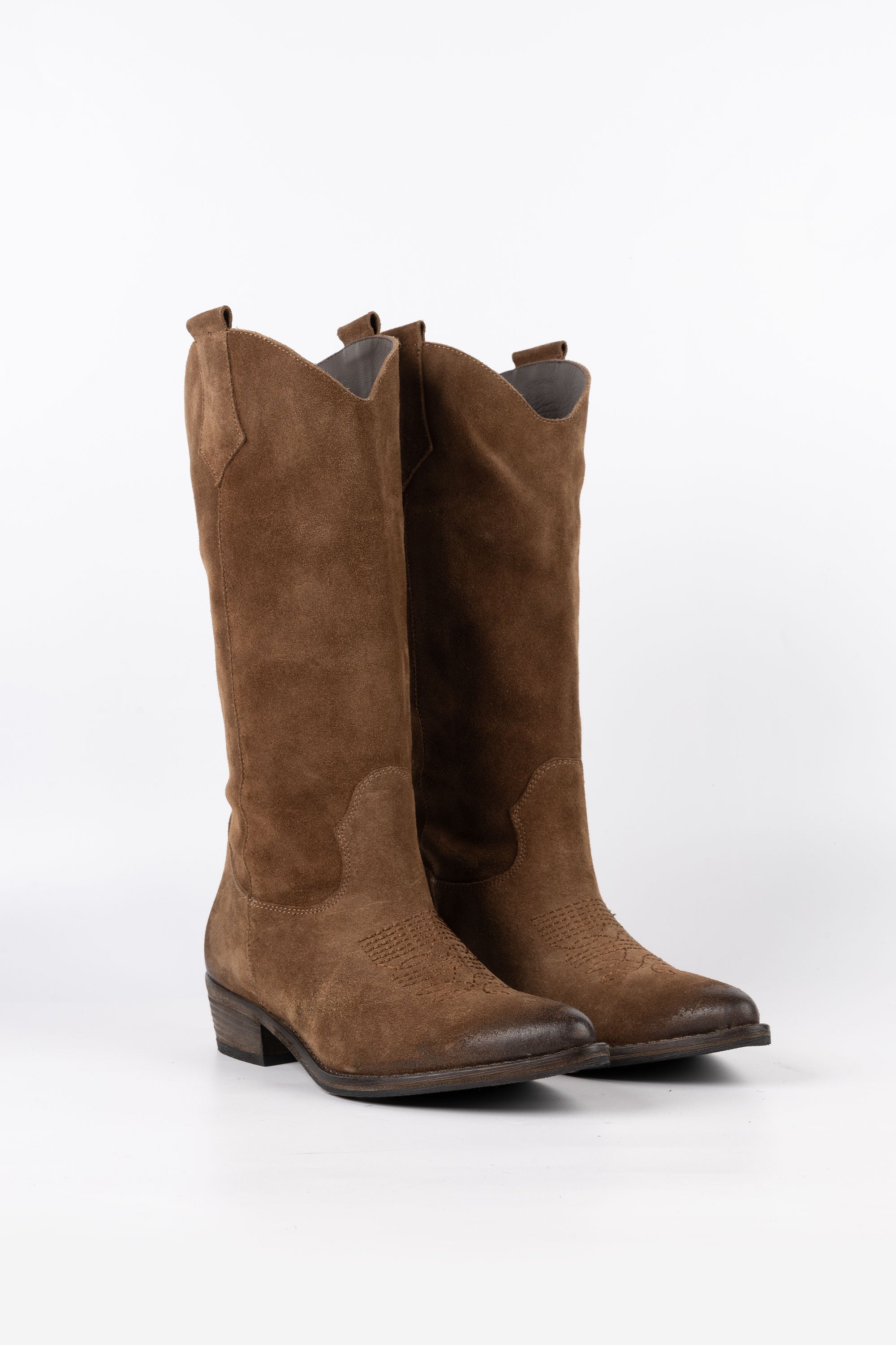 Stivali Texani in Camoscio Victoria