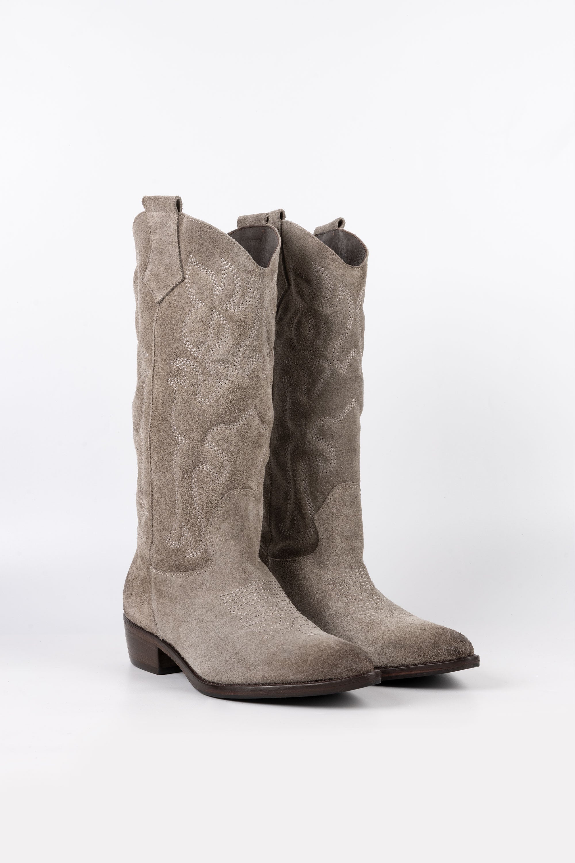 Stivali Texani in Camoscio Charlotte