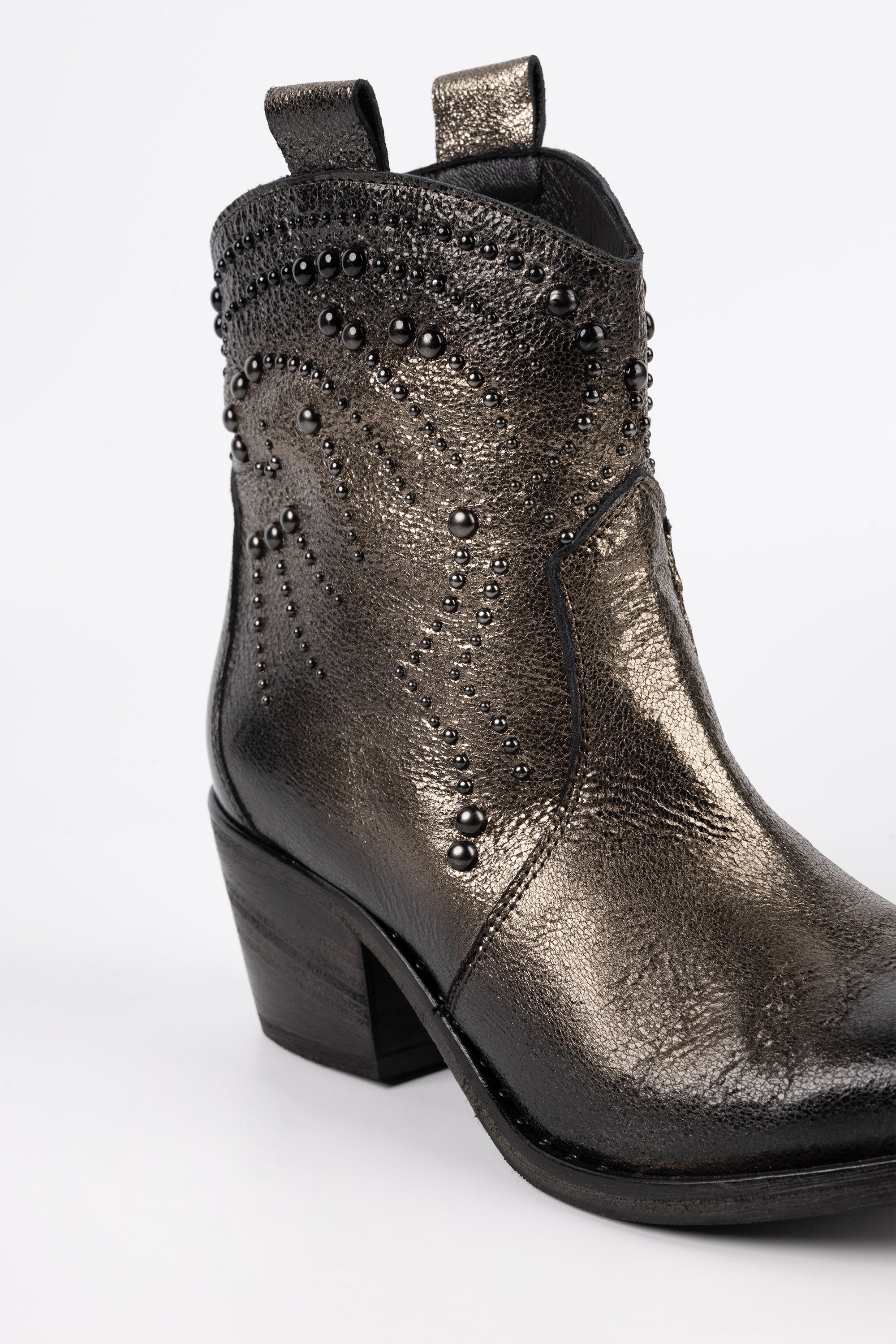 Stivaletti in Pelle Laminata Alice