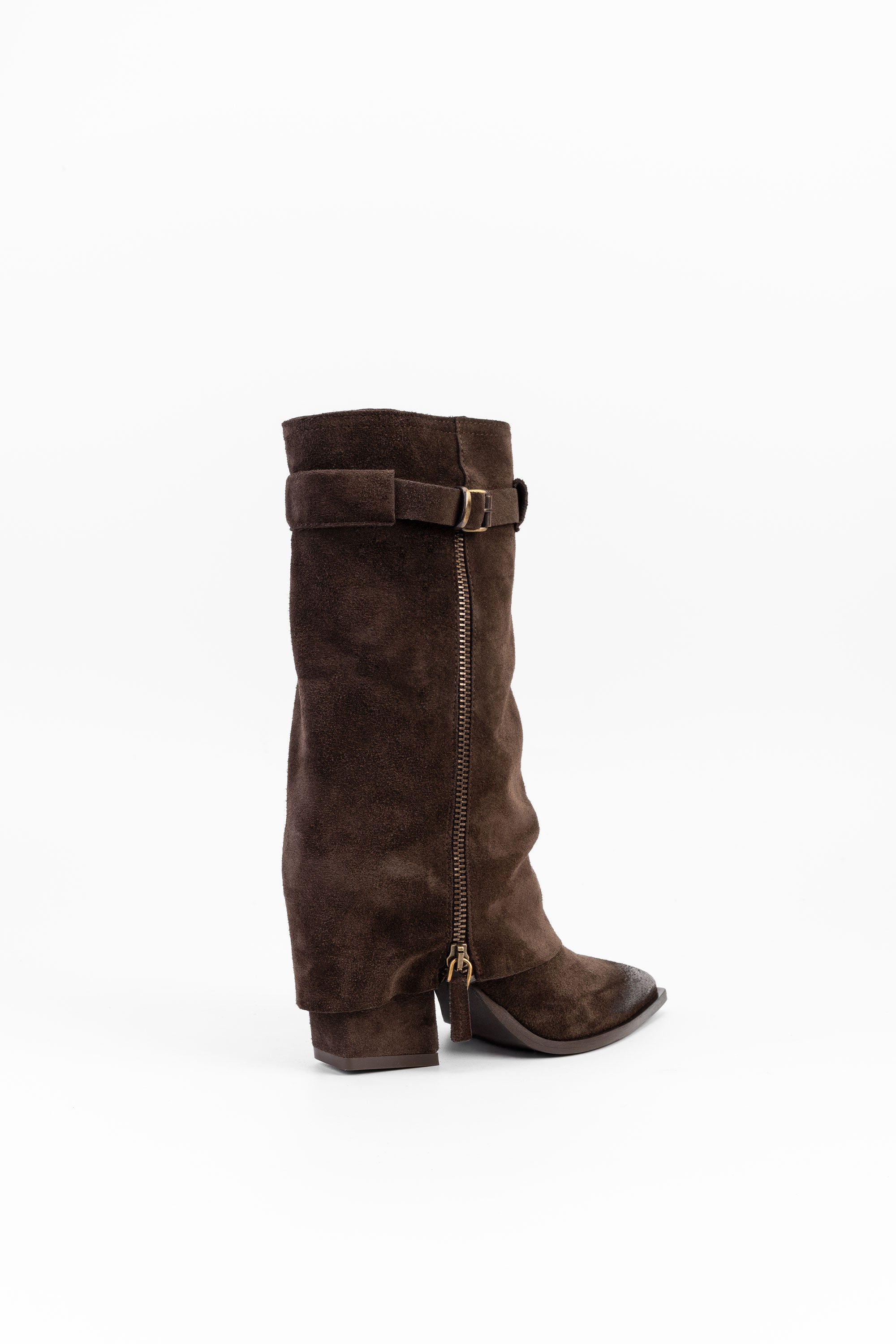 Stivali in Camoscio Josephine - Marrone