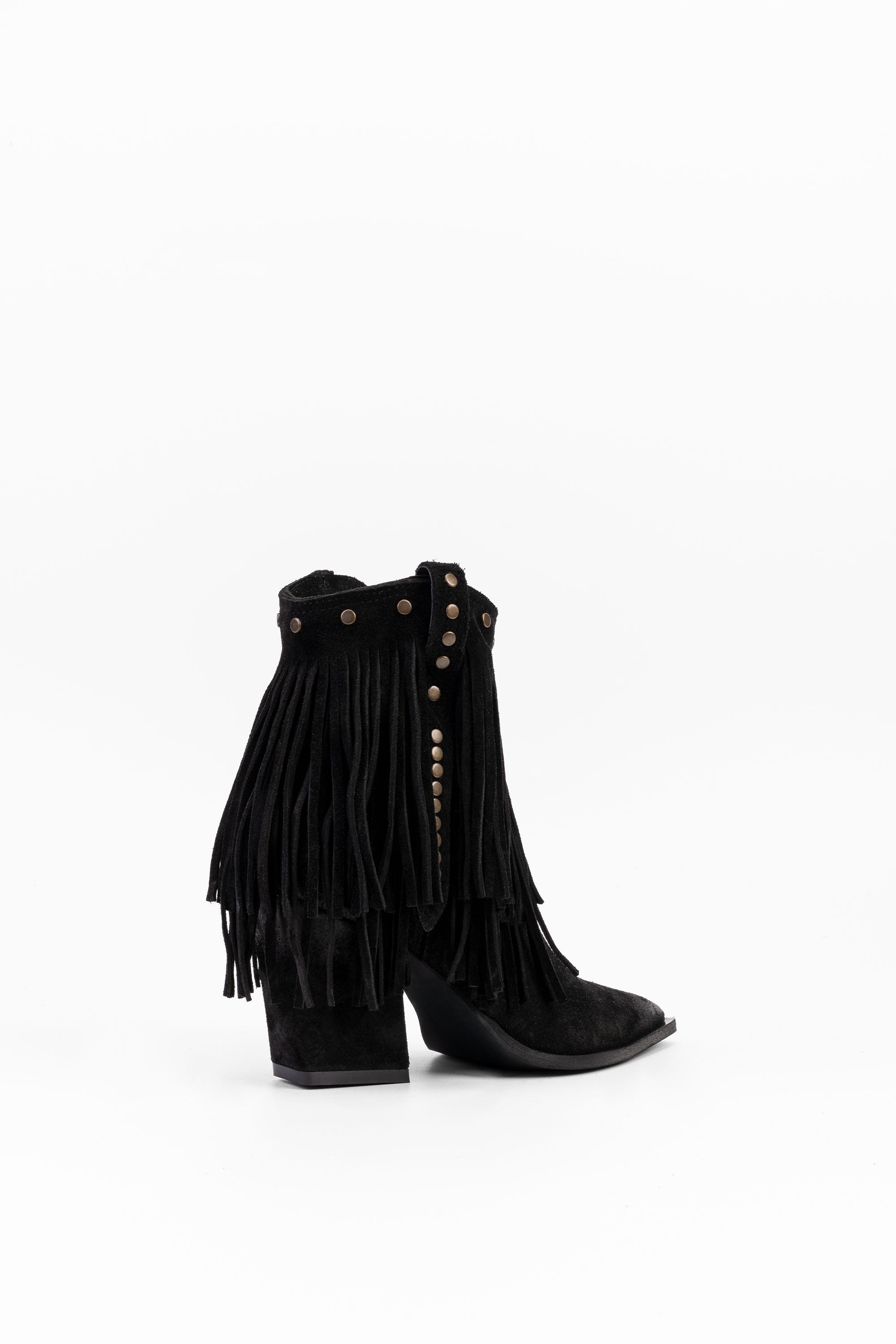 Stivaletti in Camoscio Layla - Nero