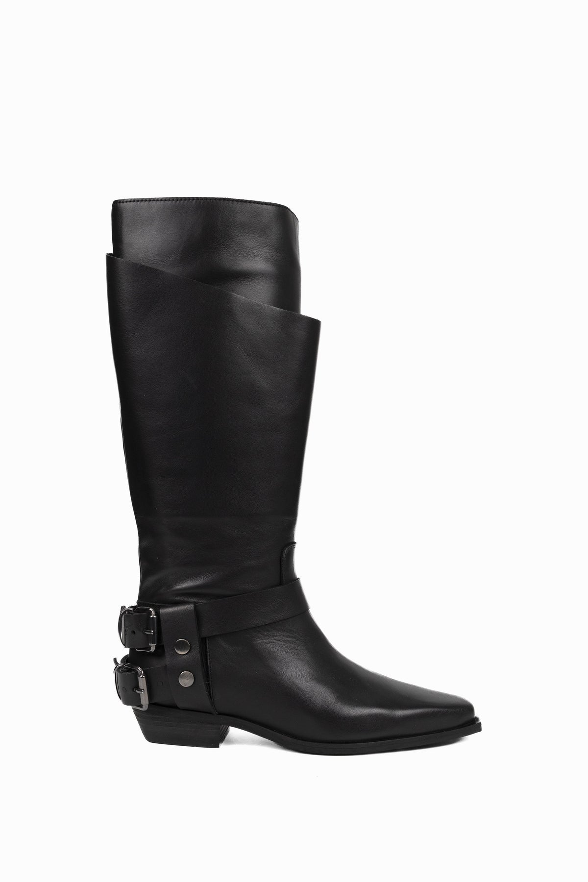 Boots Low Heel in Leather Priscilla