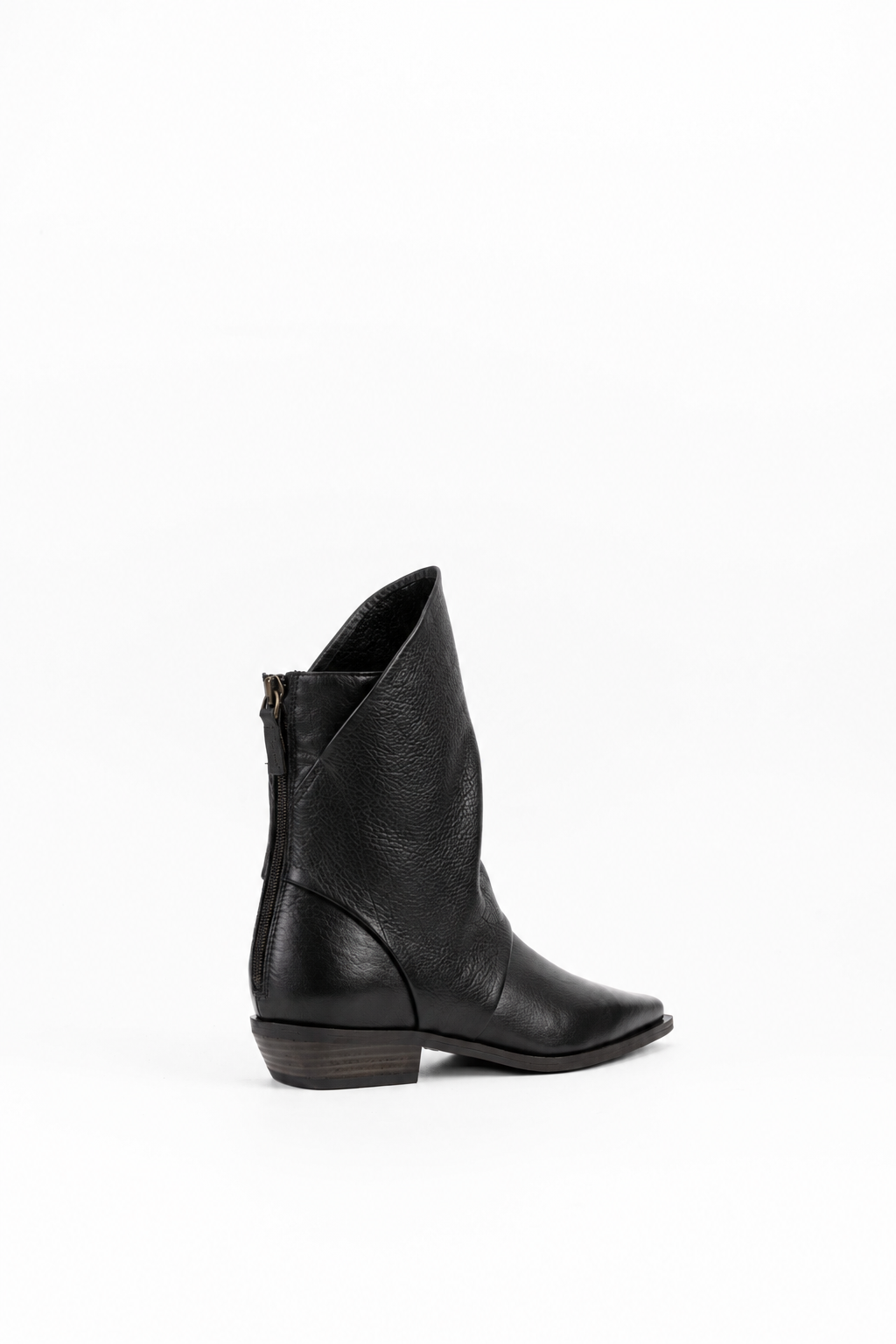 Ankle Boots Low Heel in Leather Meredith