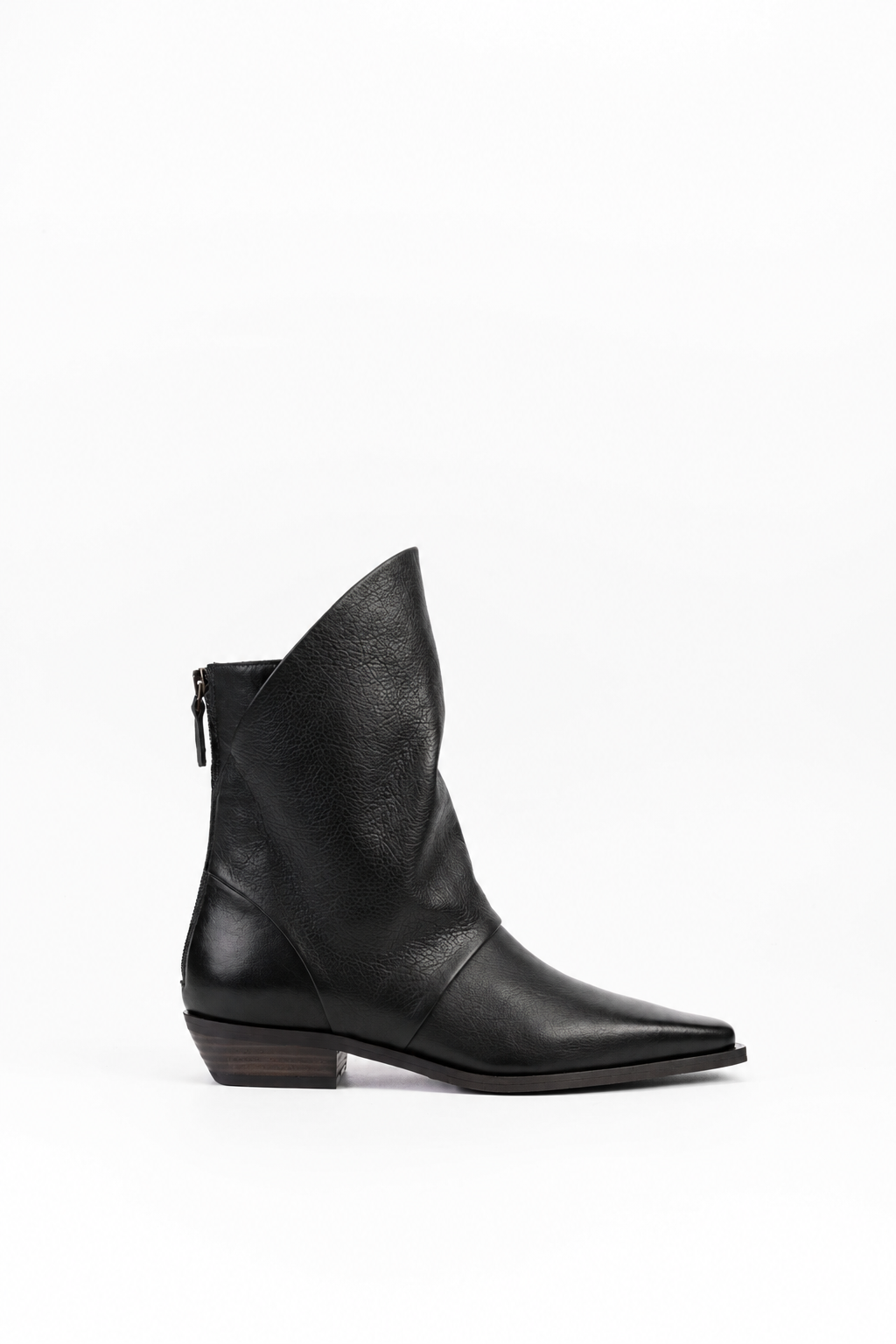 Ankle Boots Low Heel in Leather Meredith