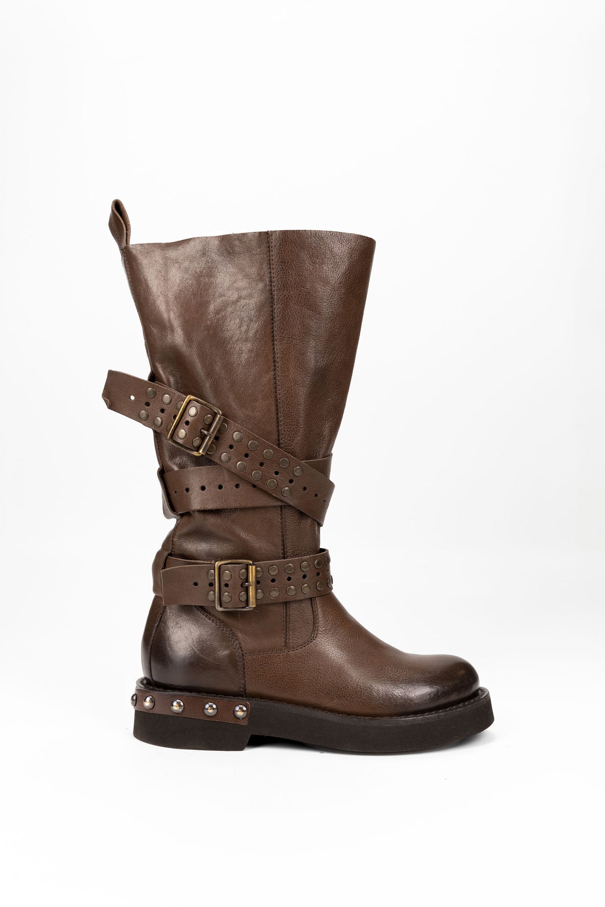 Botins de pele Petra