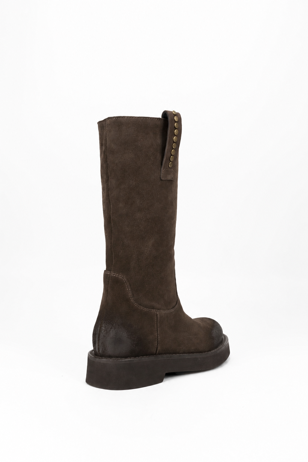Boots Biker with Studs in Suede Jennifer