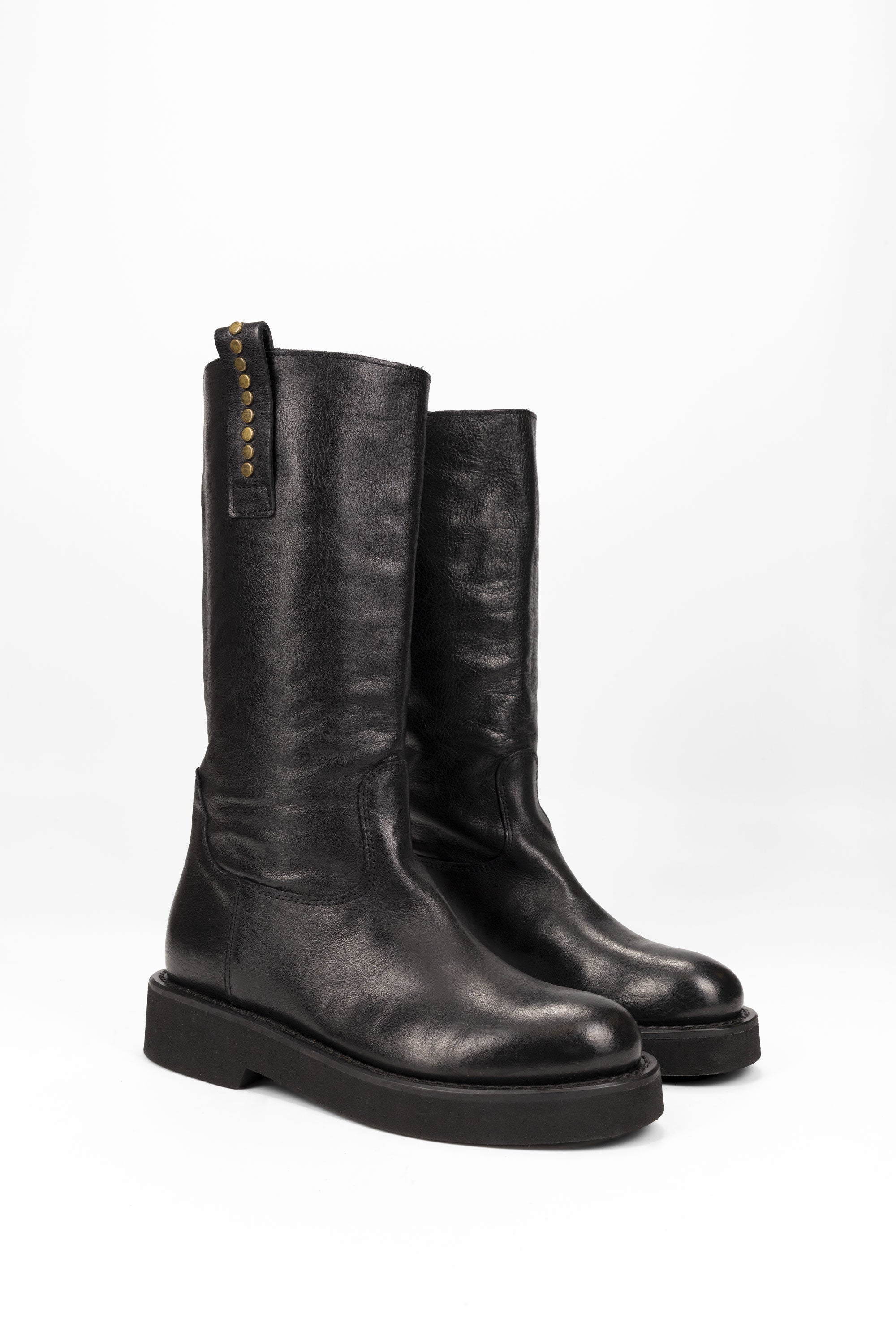 Stivali in Pelle Jennifer - Nero