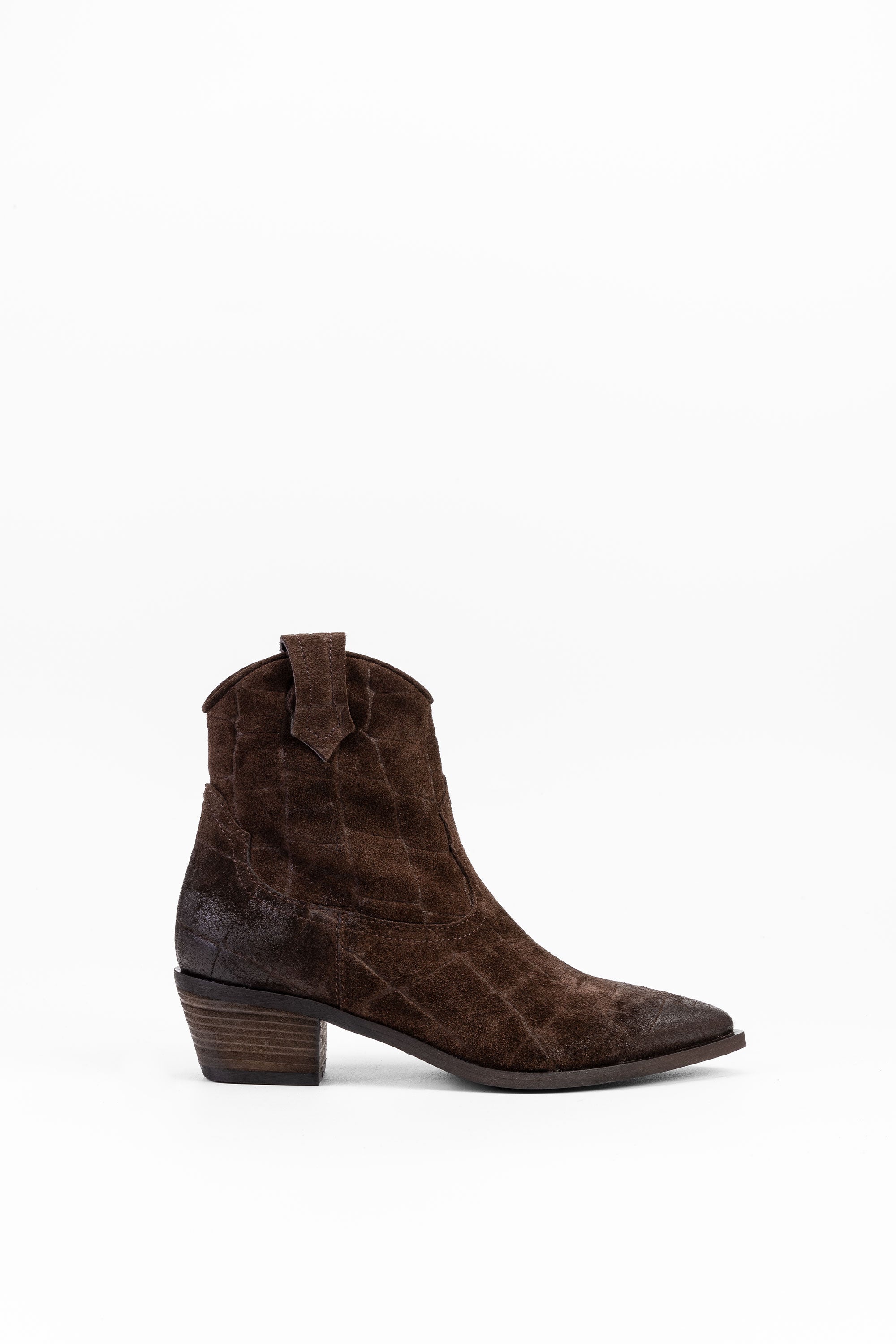 Stivaletti in Camoscio Jessica - Marrone