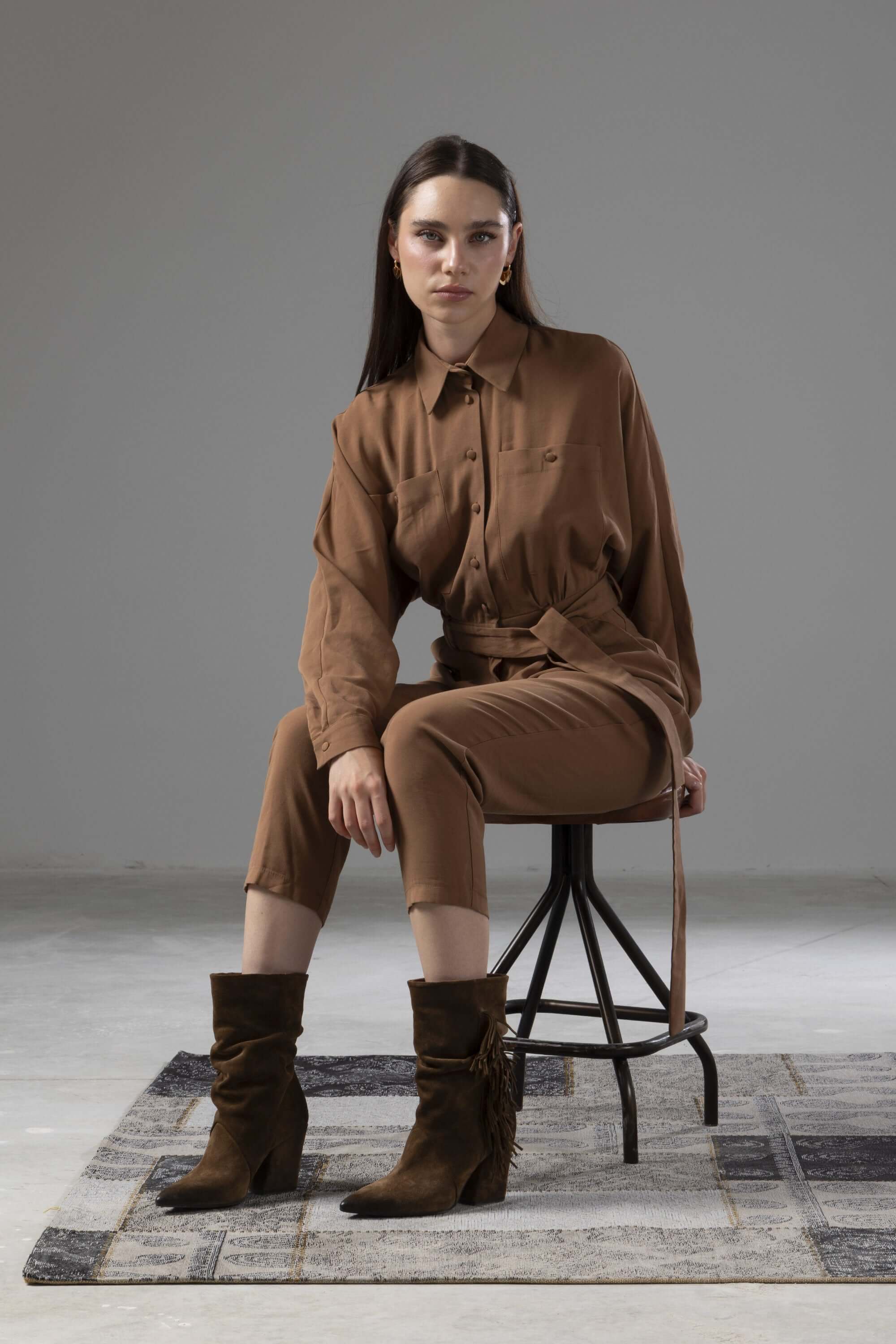 Stivaletti in Camoscio con Frange Madison