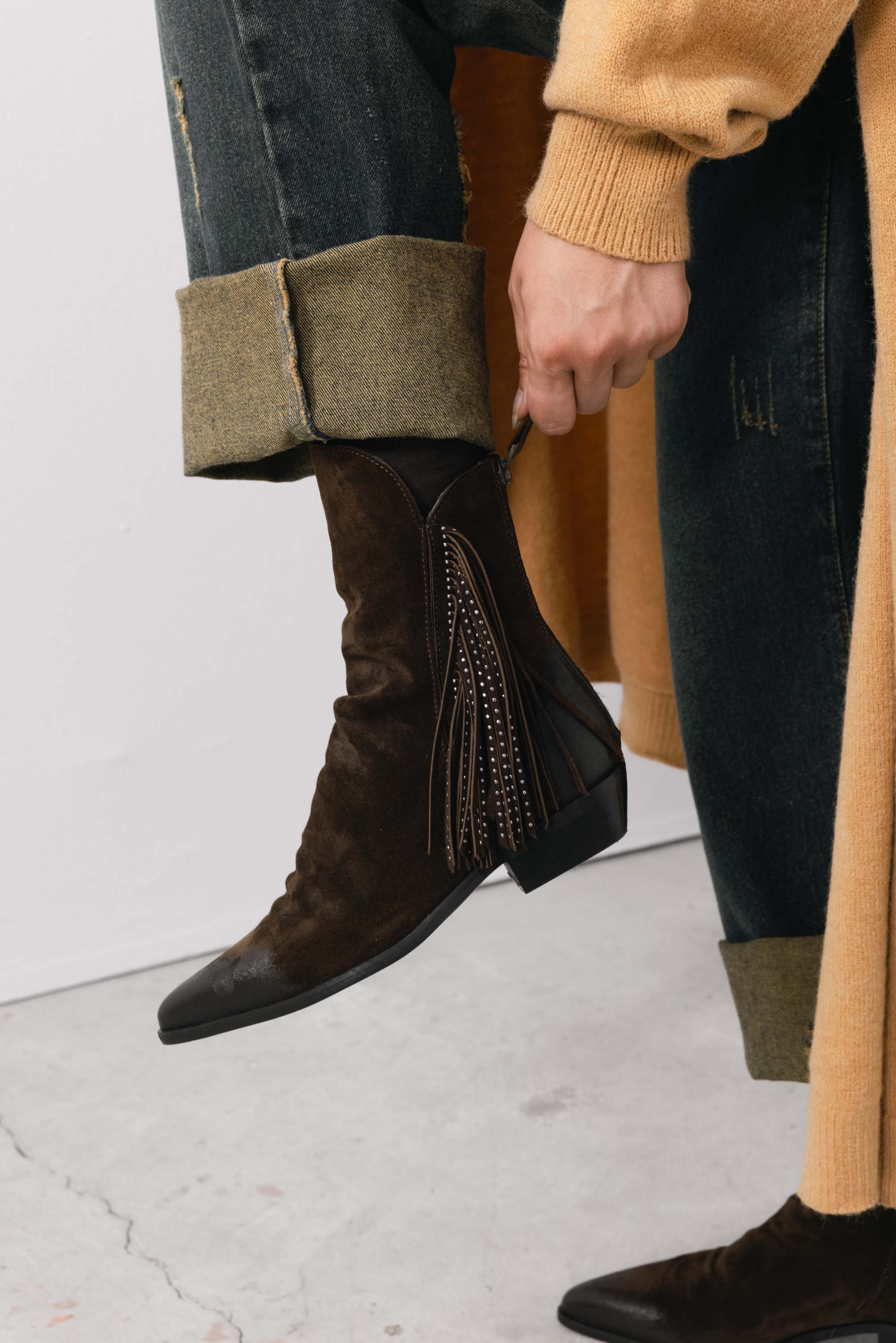 Bottines en daim Leyla