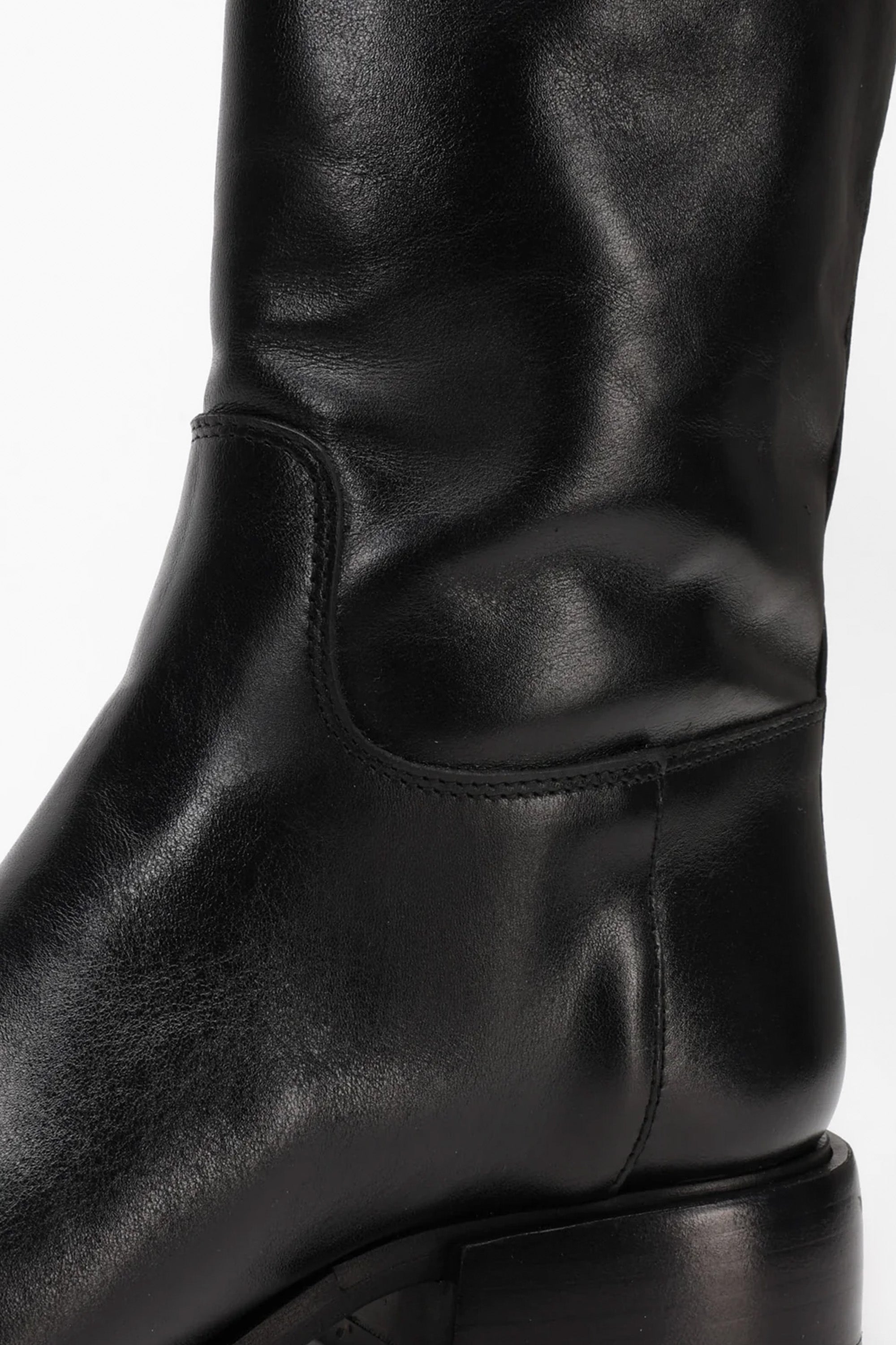 Botte en cuir Lise Noir