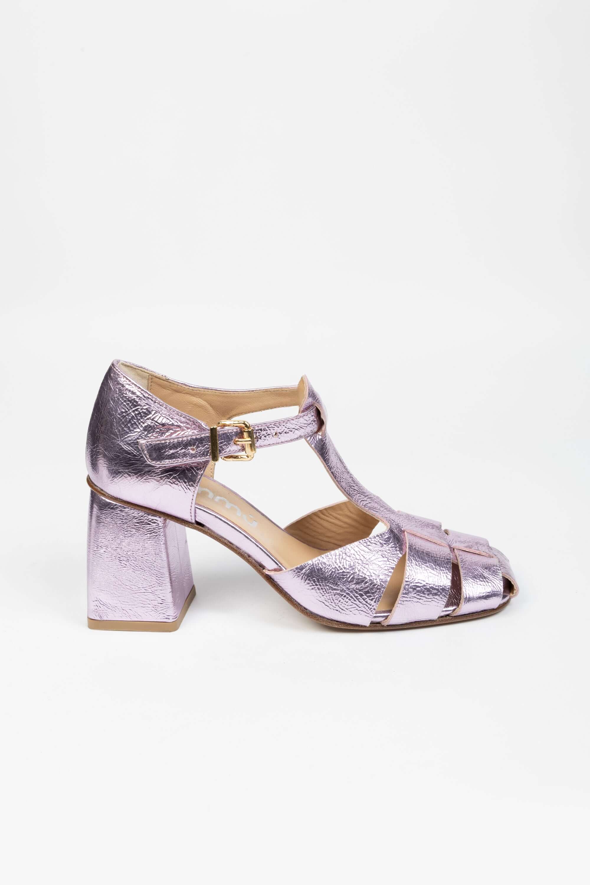 Sandali in Pelle Laminata Giselle