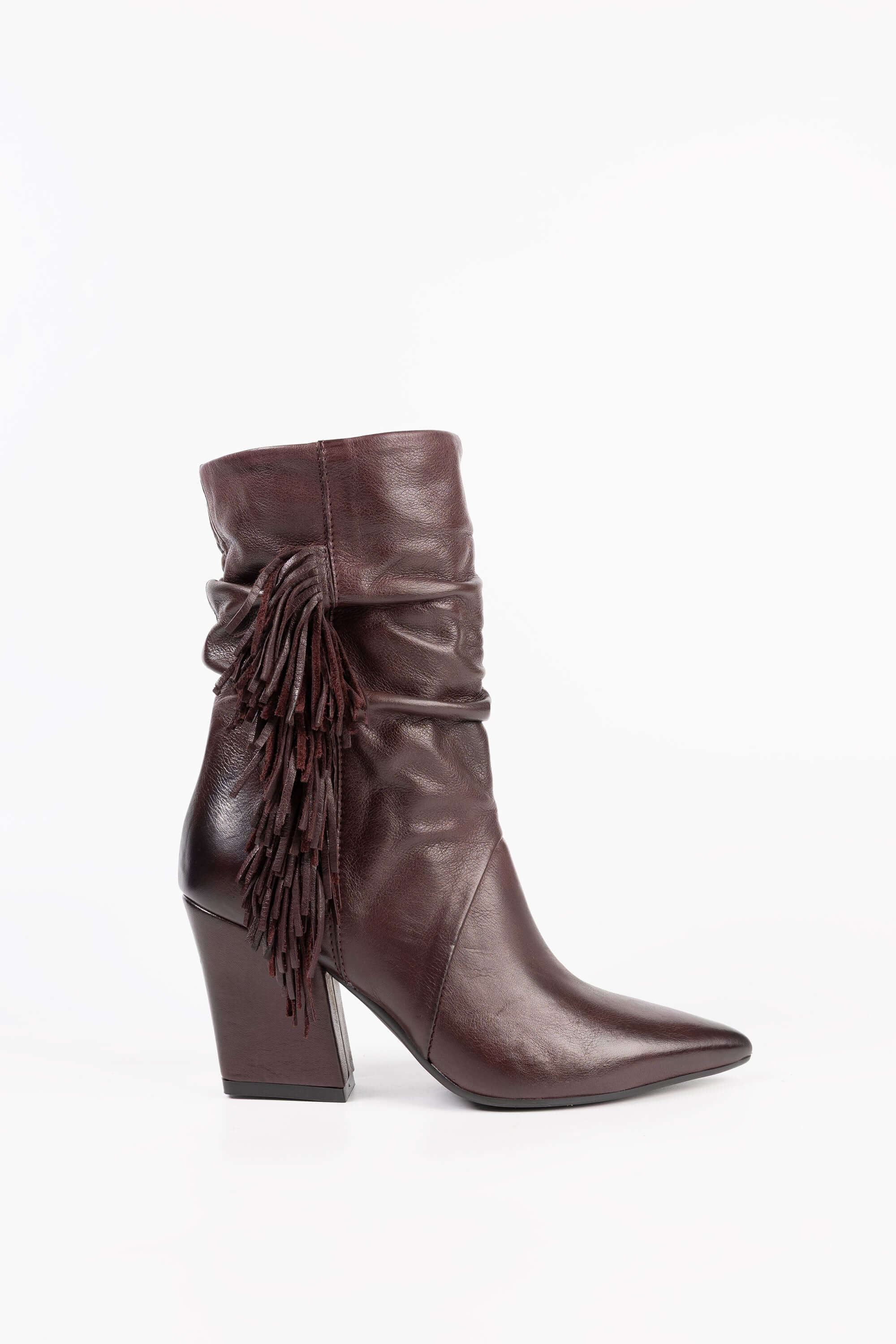 Stivaletti in Pelle con Frange Madison