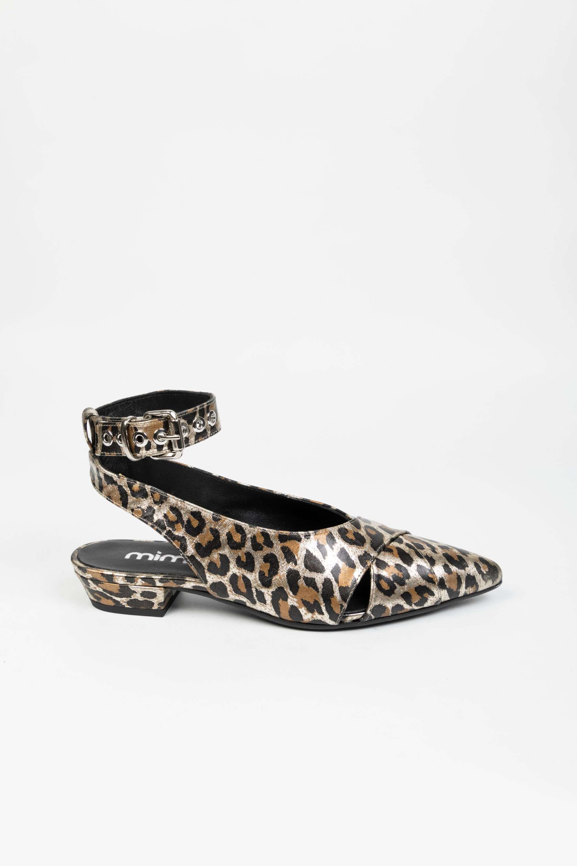 Sandali in Pelle Maculata Nova