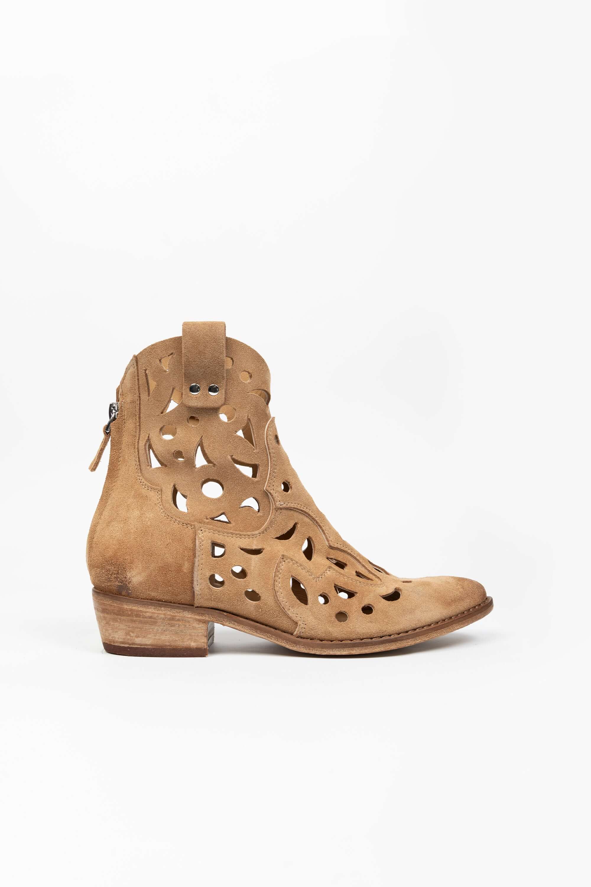 Stivaletti Texani in Camoscio Thalia