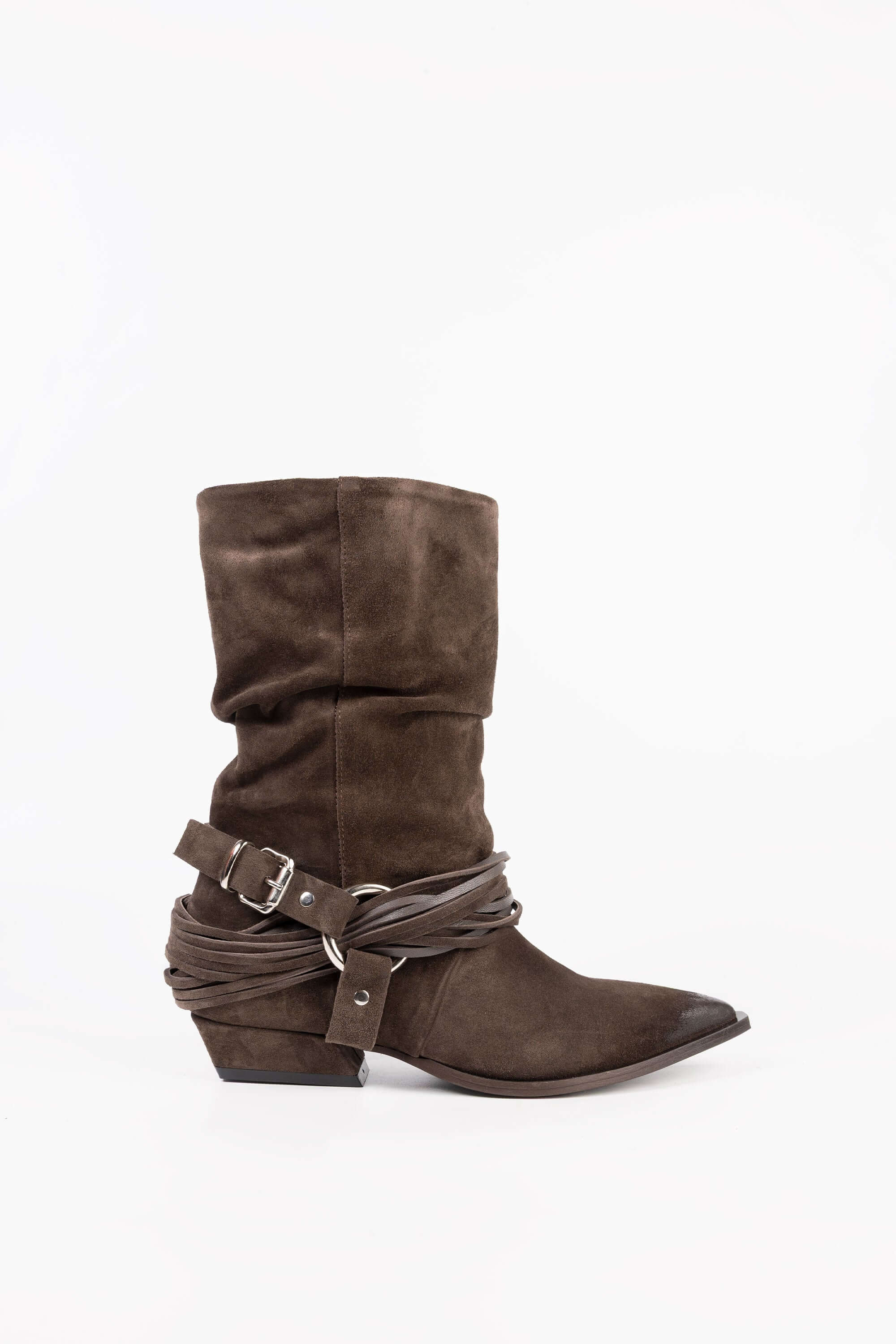 Stivaletti Texani in Camoscio Daisy