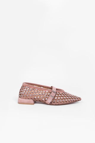 Ballerina In Camoscio Con Strass Jolie