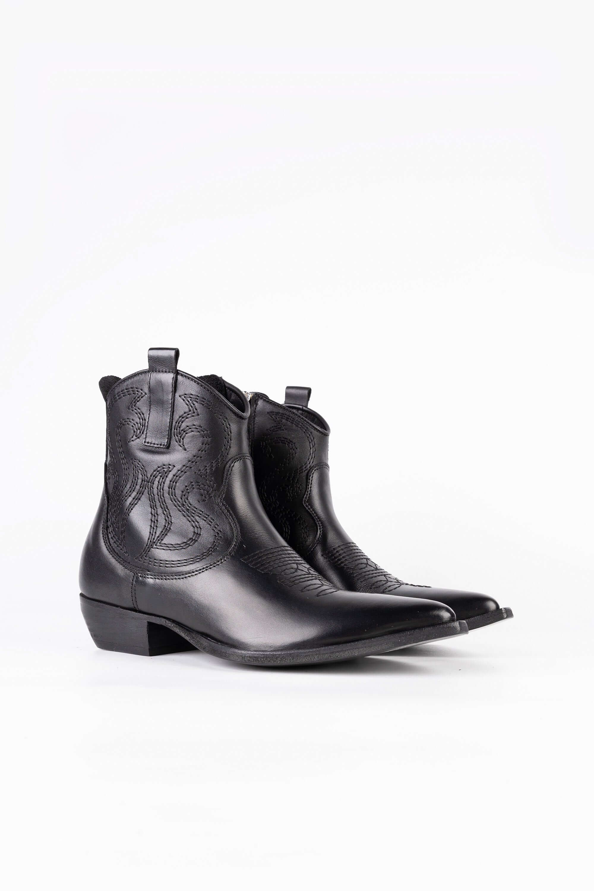 Stivaletti Texani in Pelle Clara