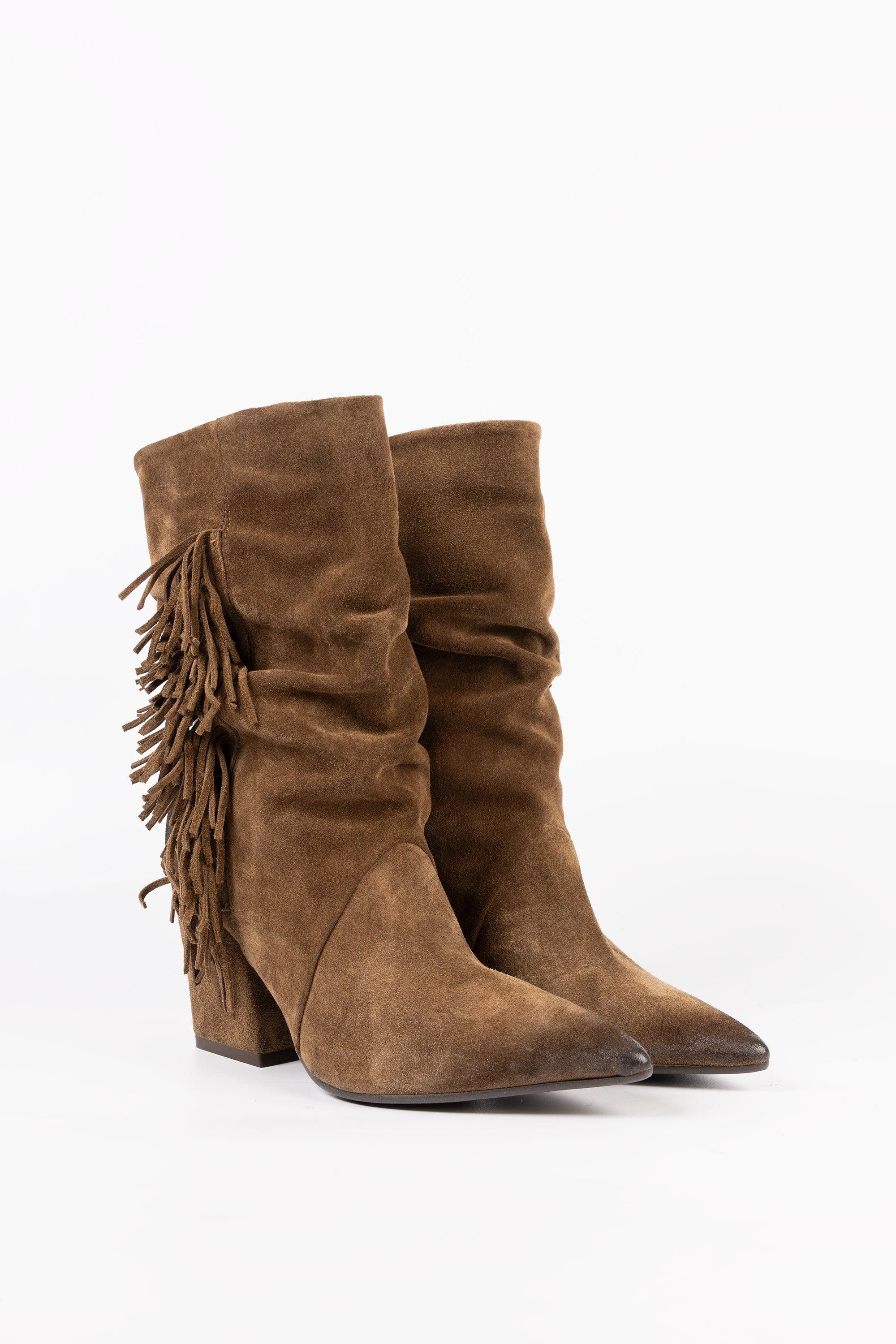 Bottines en daim avec franges Madison