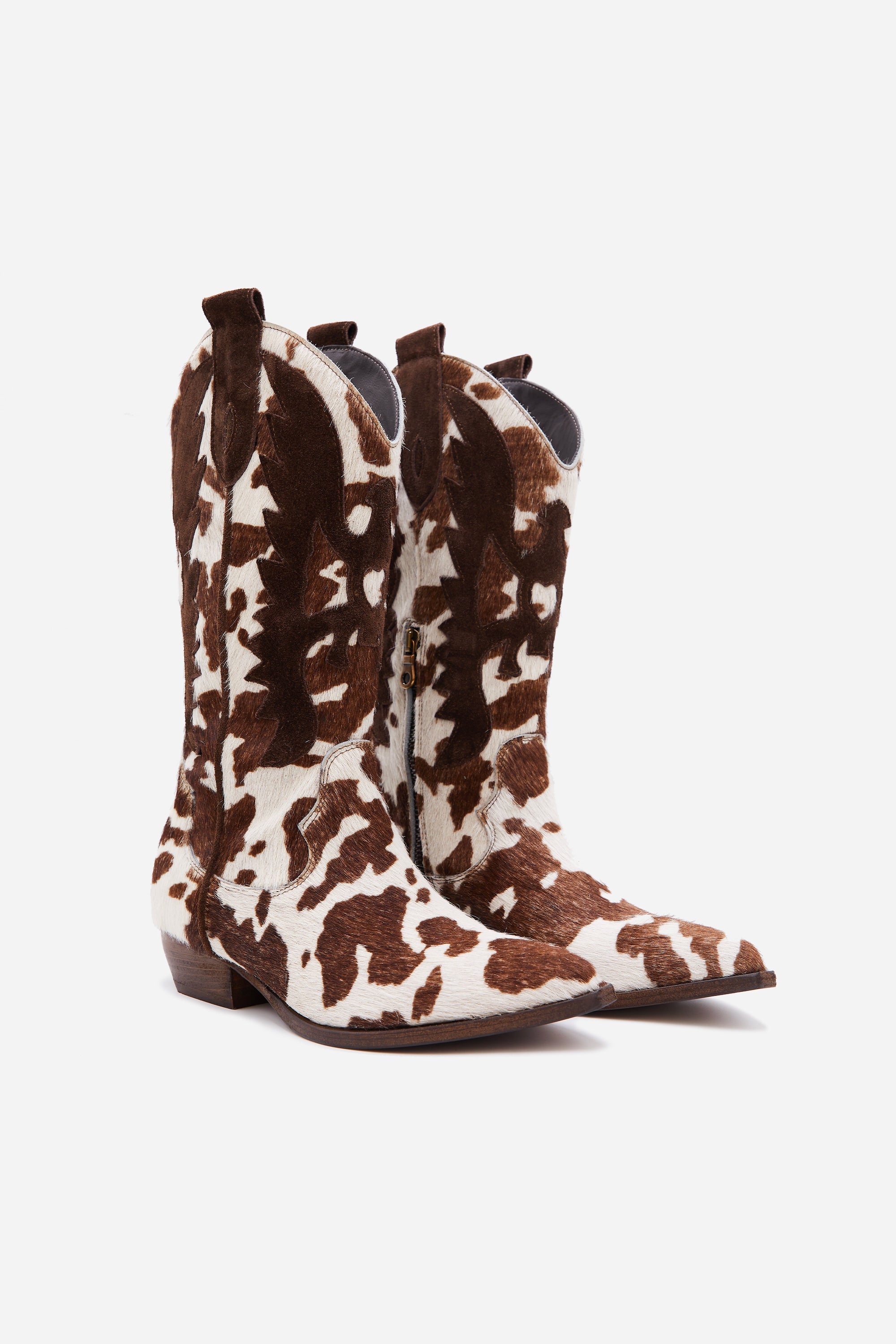 Cow Ride - Stivali Texani in Pelle Muccata - Mimmu