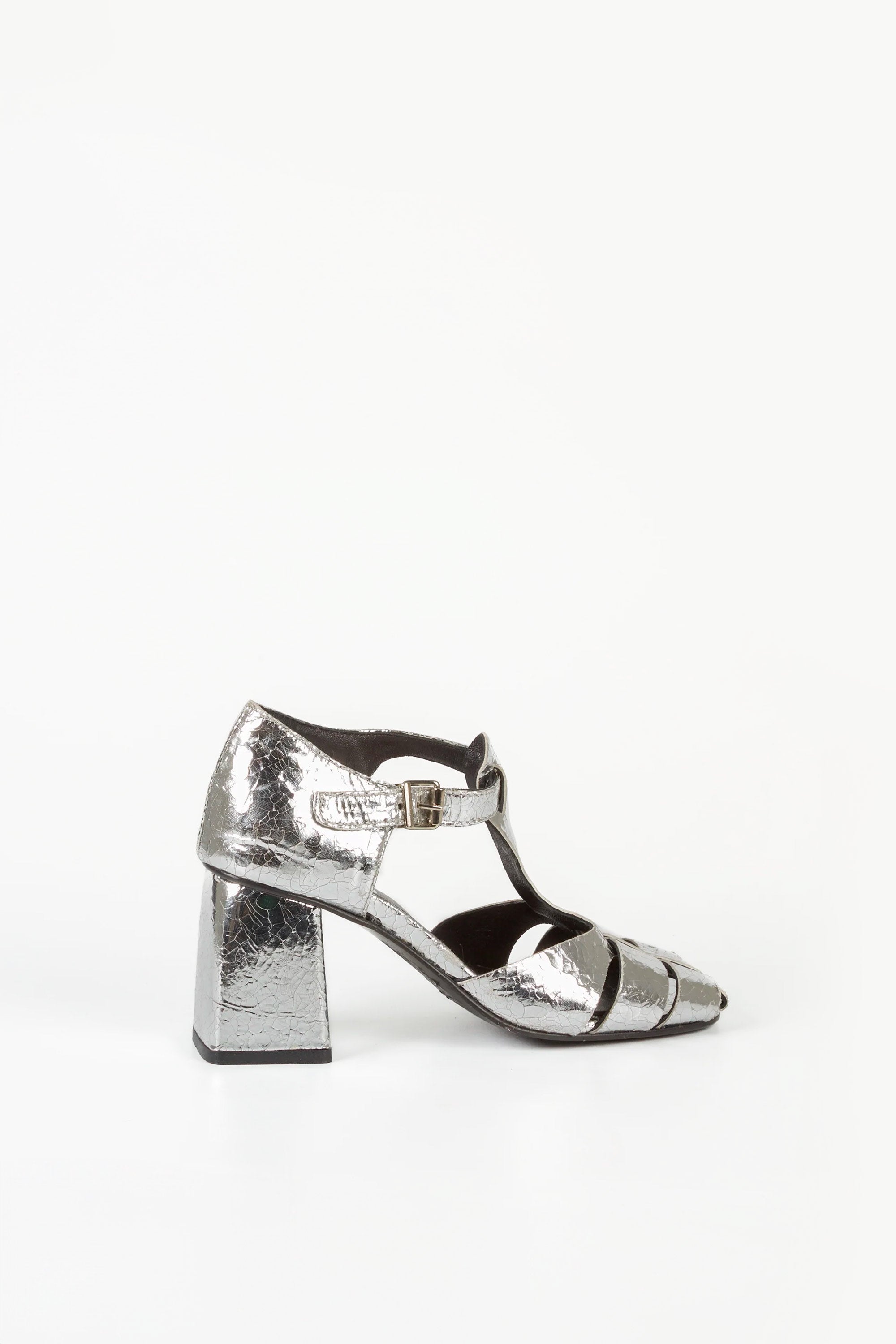 Sandalias de piel laminada Amelia