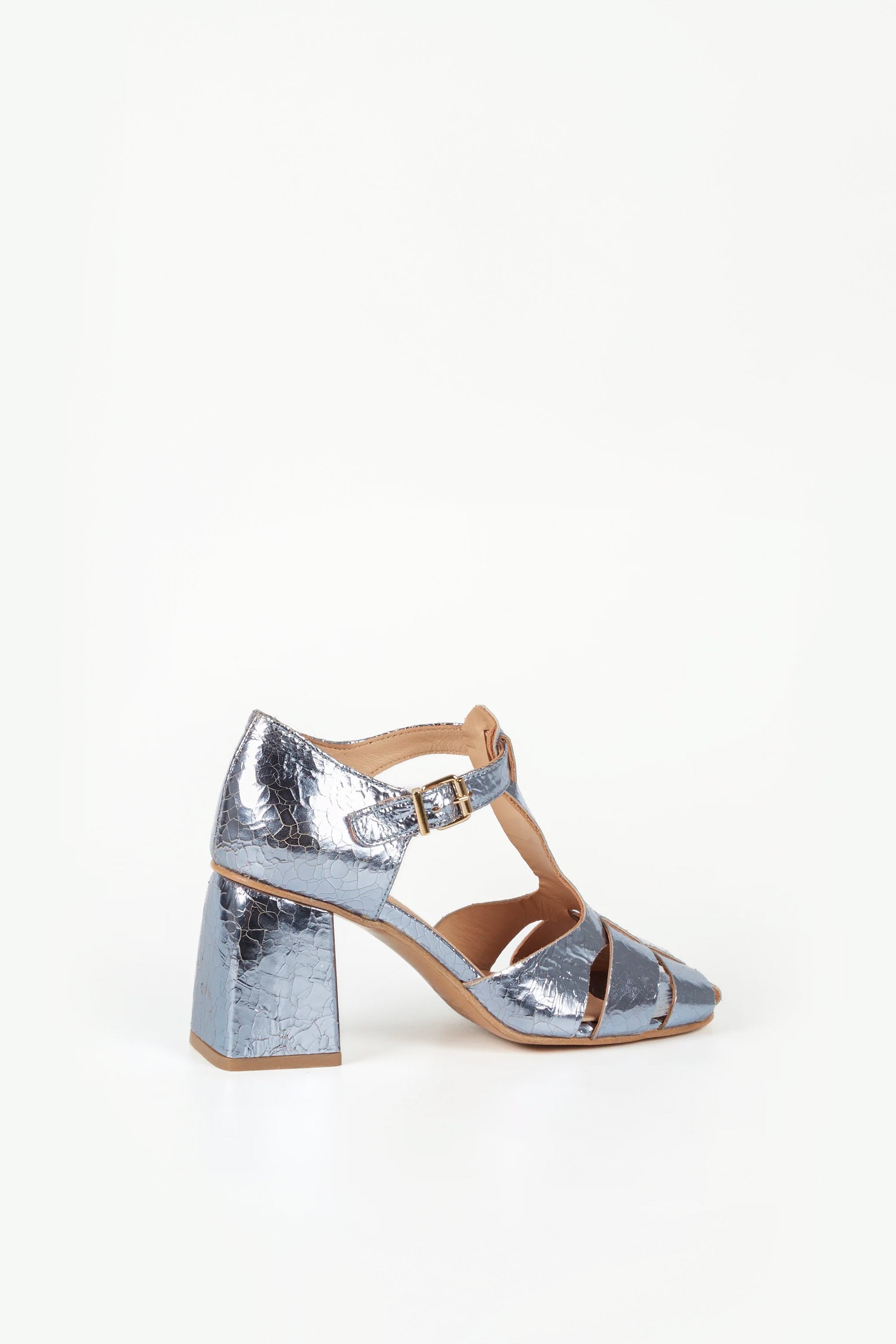 Sandalias de piel laminada Amelia
