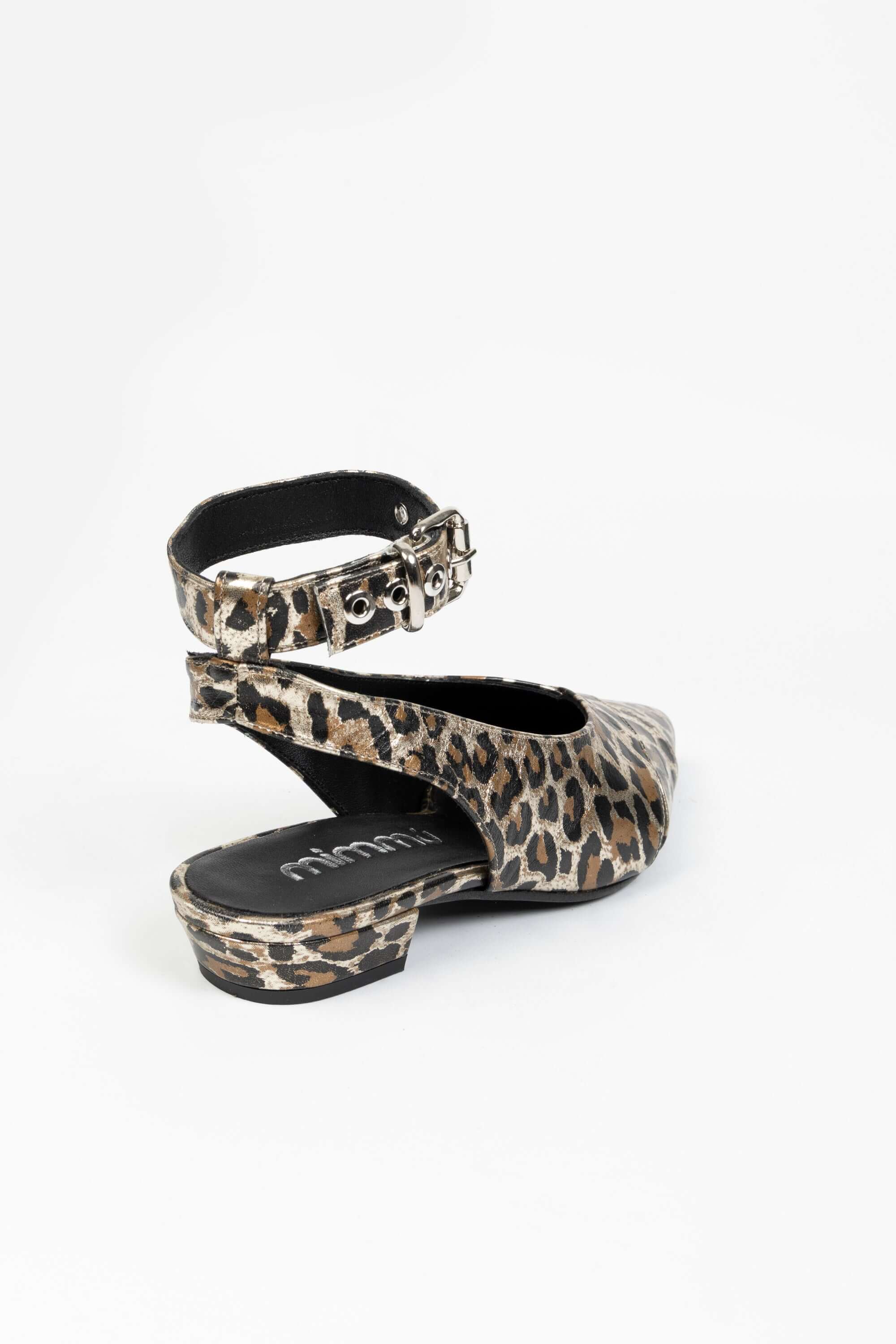 Sandali in Pelle Maculata Nova