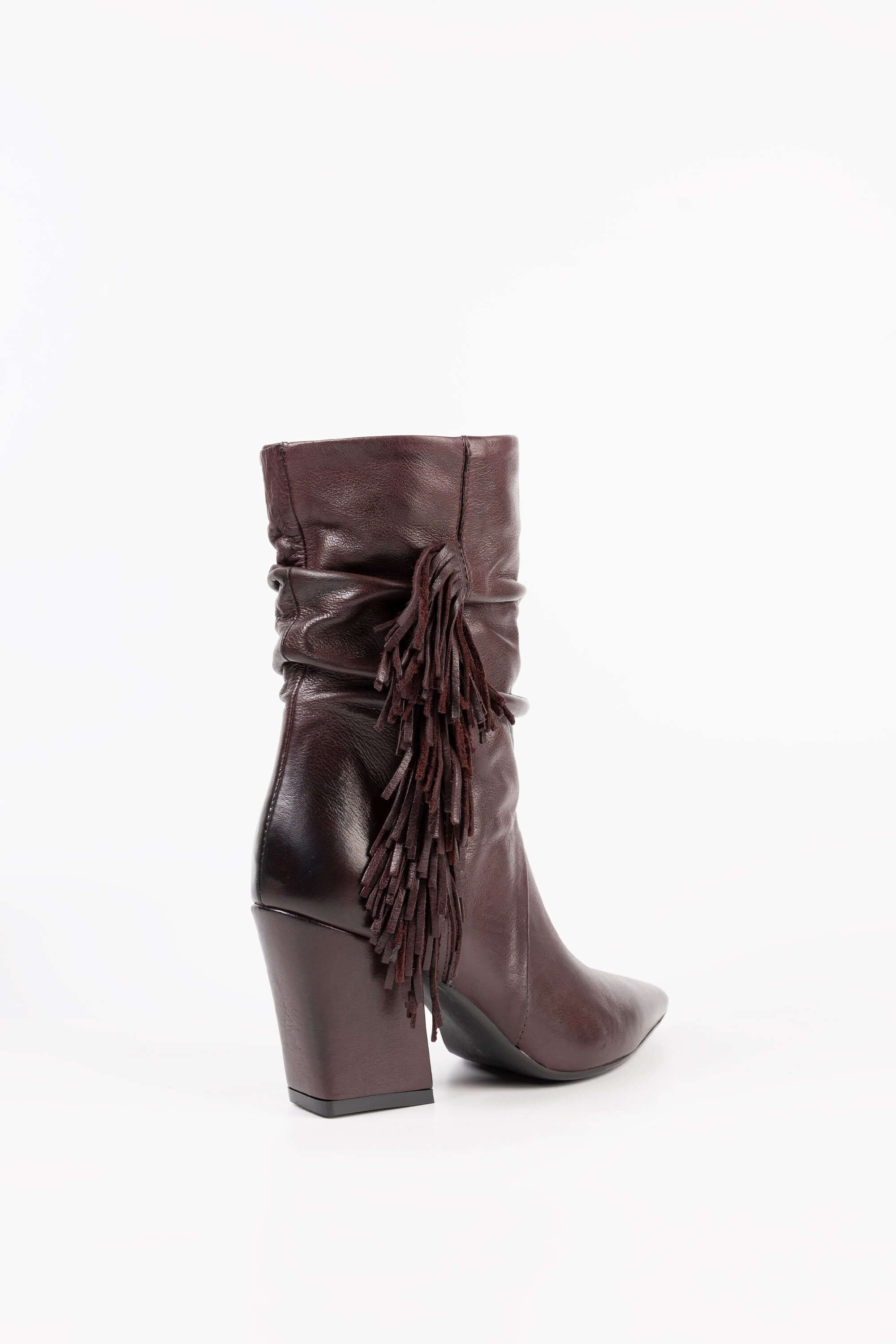 Stivaletti in Pelle con Frange Madison