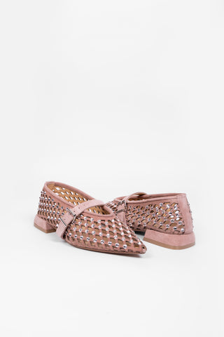 Ballerina In Camoscio Con Strass Jolie