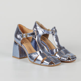 Amelia Laminated Leather Sandals