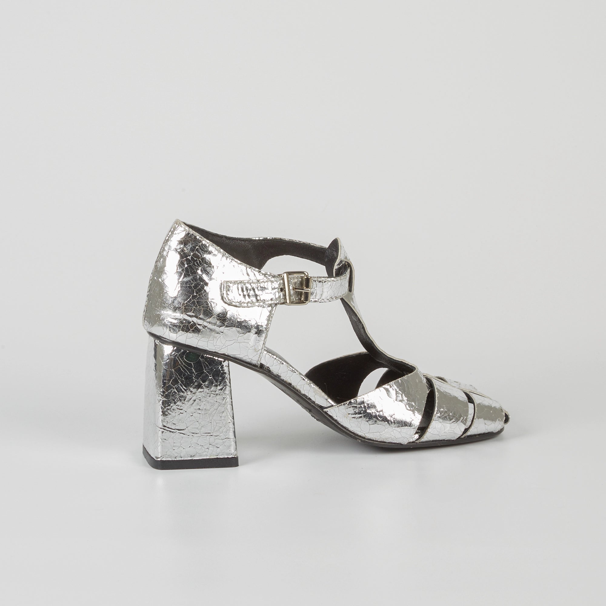 Sandali In Pelle Laminata Amelia