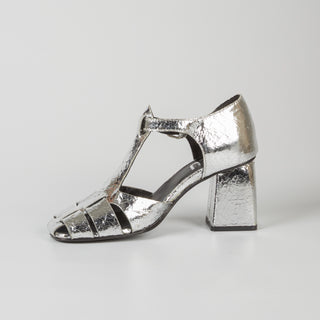 Amelia Laminated Leather Sandals