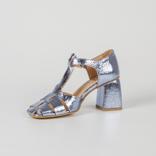 Amelia Laminated Leather Sandals