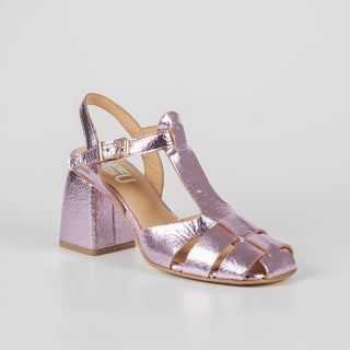 Amelia Laminated Leather Sandals