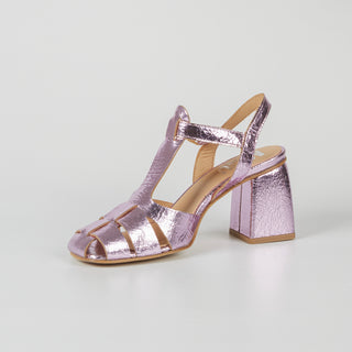 Amelia Laminated Leather Sandals