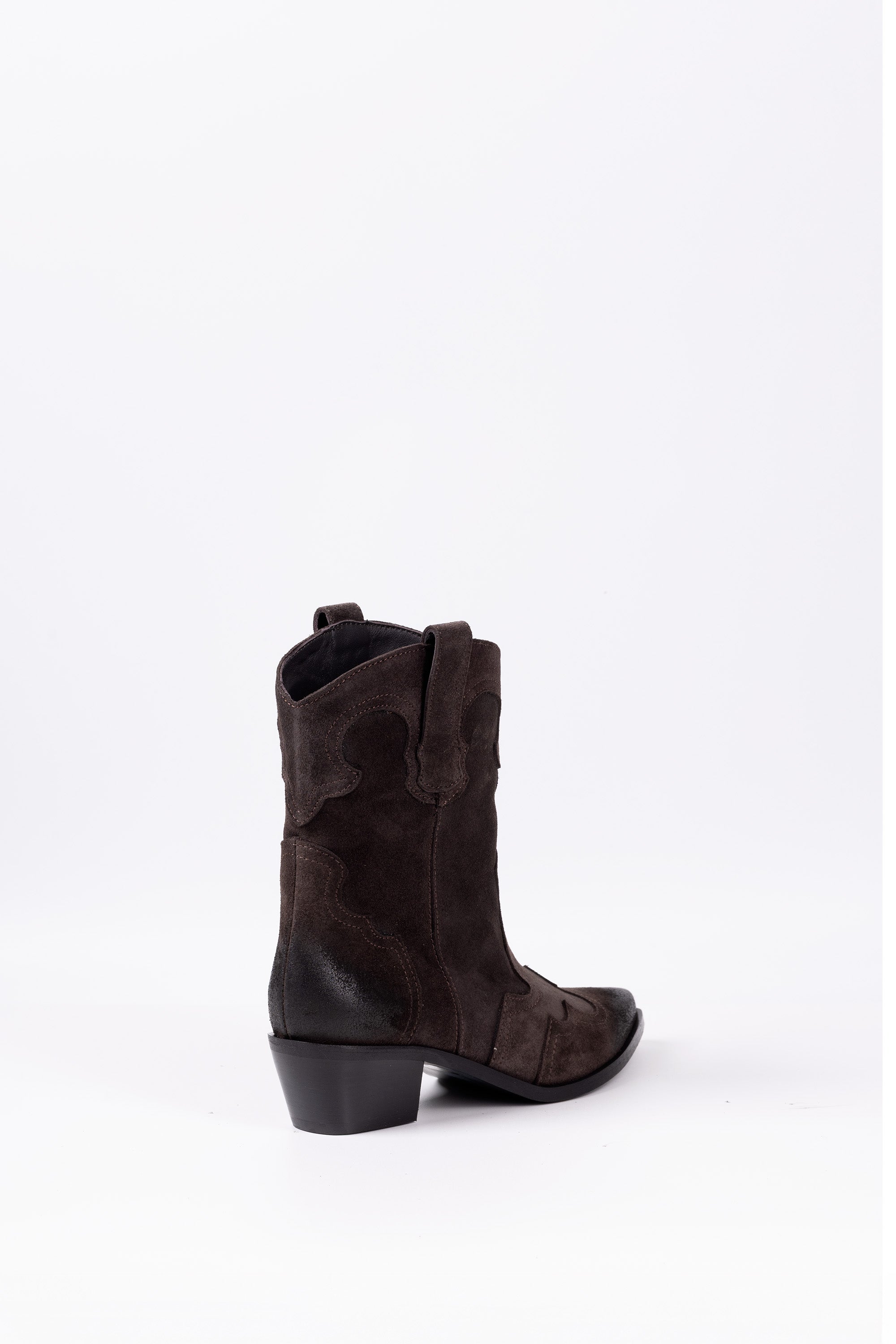 Botim em pele verdadeira Alba