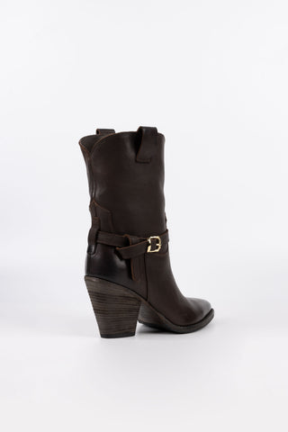 Bottines en cuir enlevées Evelyn