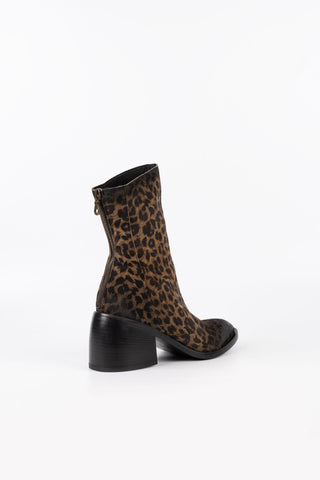 Bottines en cuir teinté Cristina