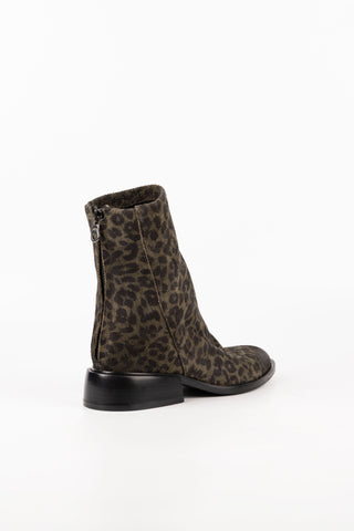 Luna Leopard lather Ankle Boots