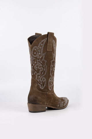 Botas texanas Charlotte de ante