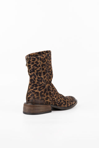 Luna Leopard leather Ankle Boots