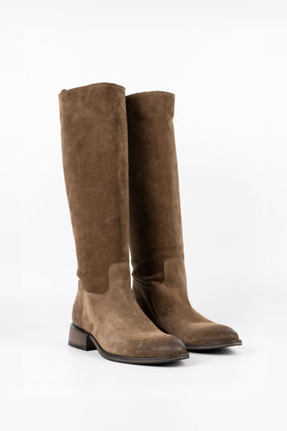 Bottes en daim Jade