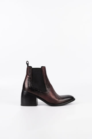 Matilde Laminated Leather Ankle Boots