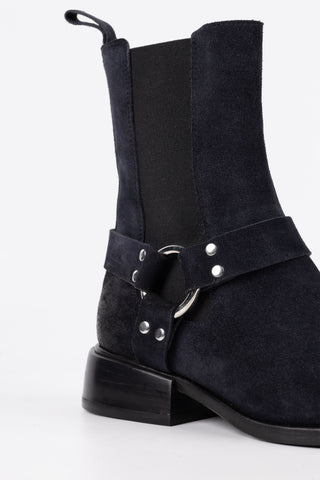 Scarlett laminated Leather Ankle Boots