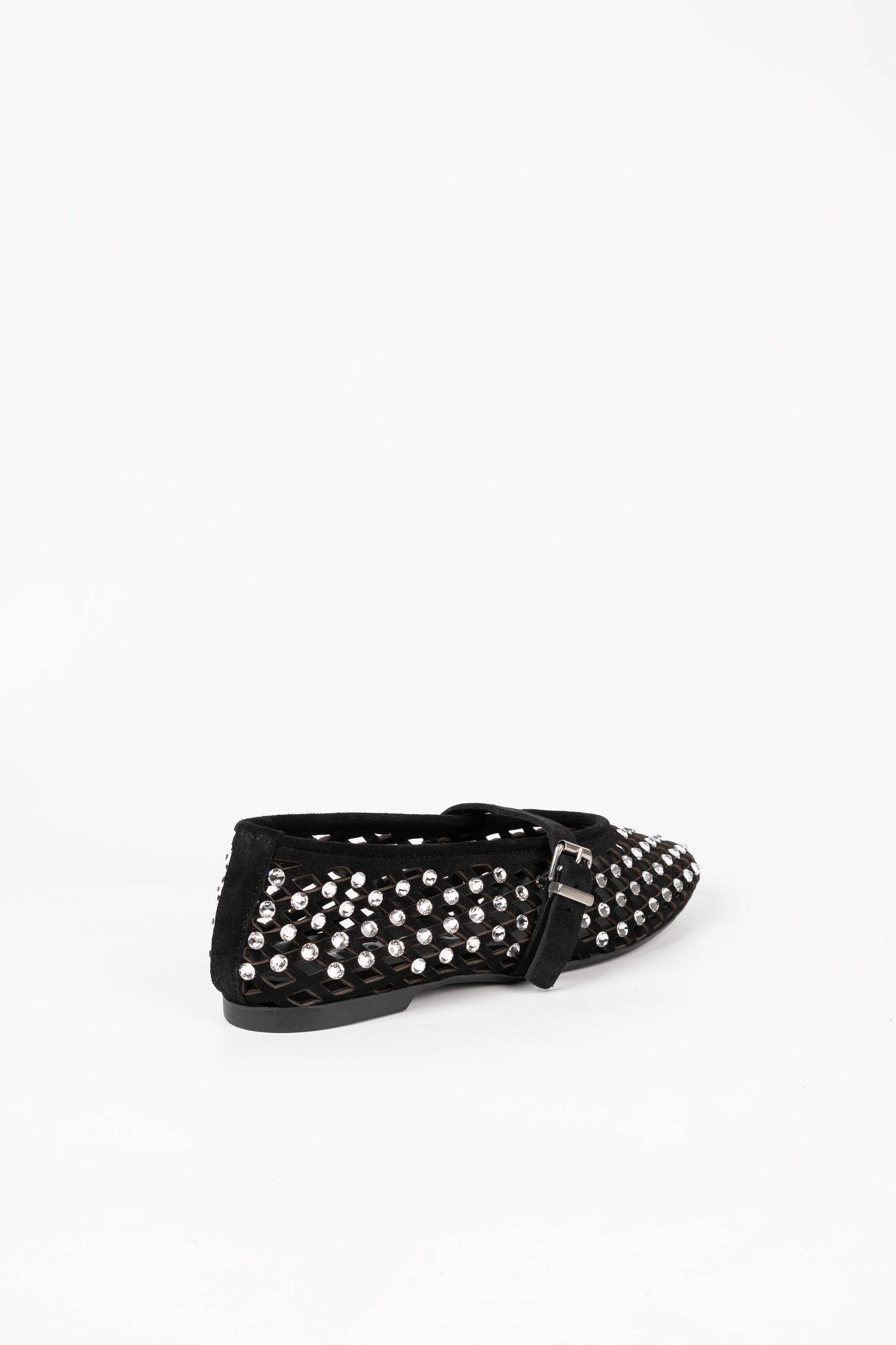 Ballerina In Camoscio Con Strass Cloe